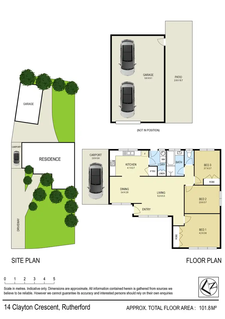 Floorplan of Homely house listing, 14 Clayton Cr, Rutherford NSW 2320