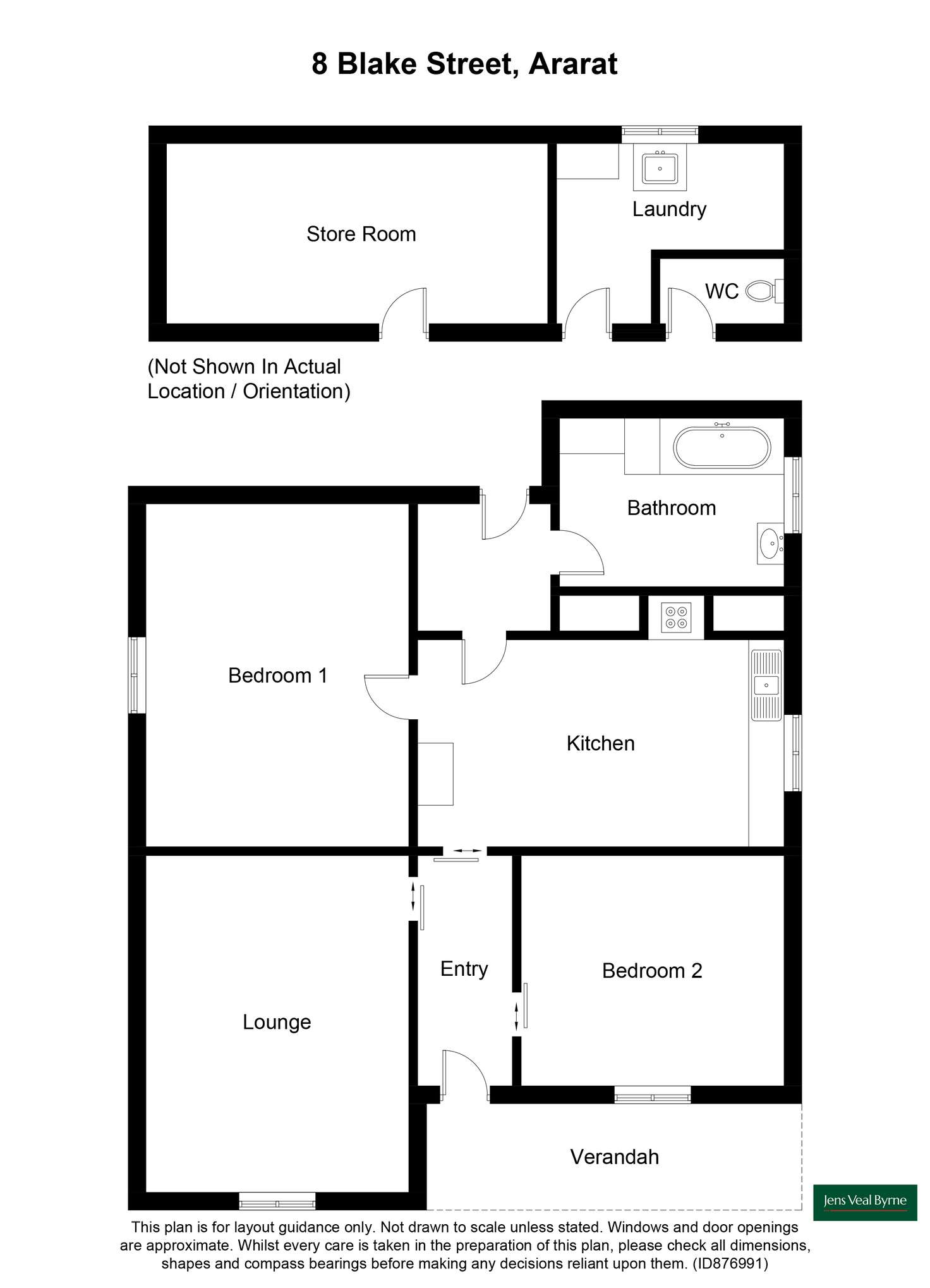 Floorplan of Homely house listing, 8 Blake Street, Ararat VIC 3377