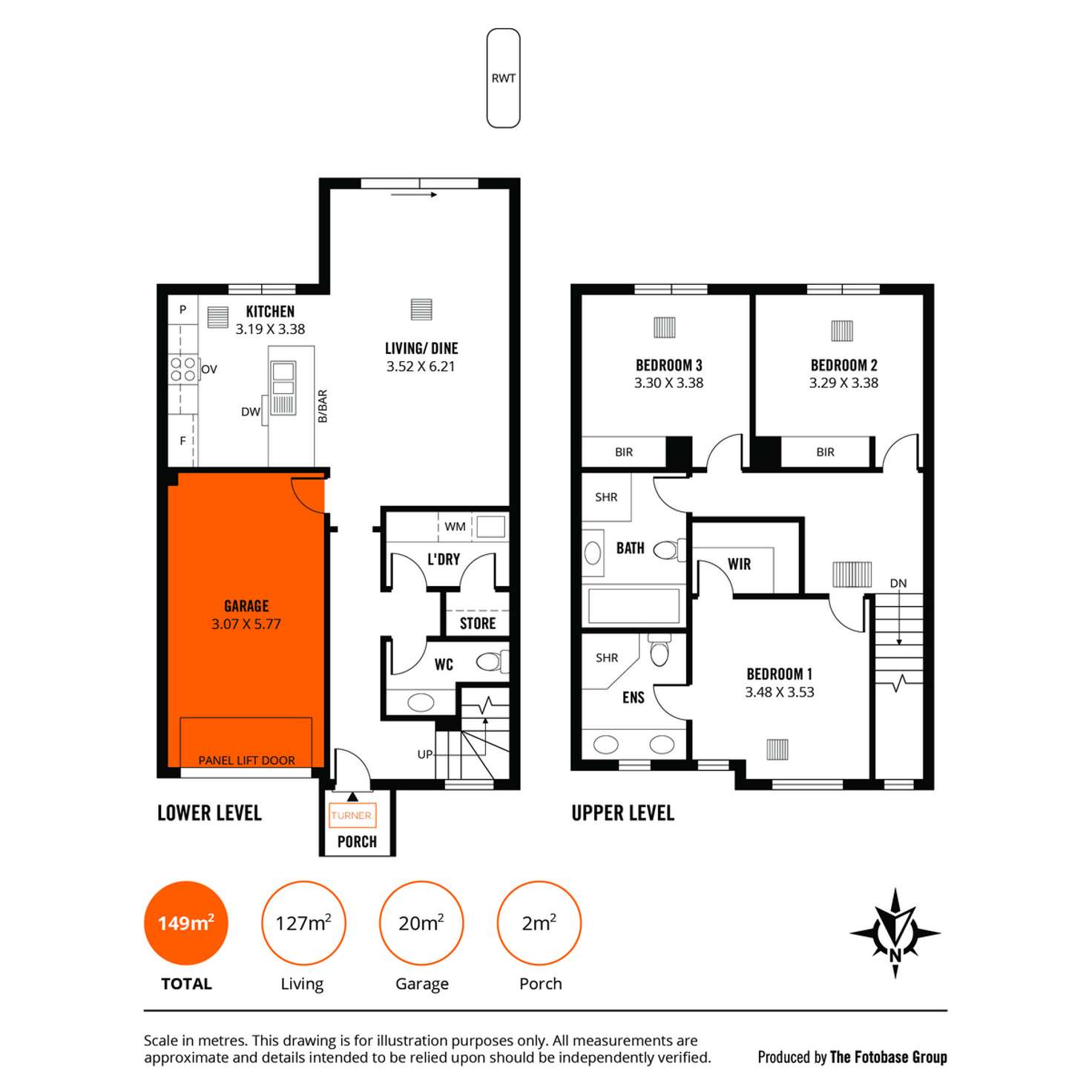 Floorplan of Homely townhouse listing, 14A Kingston Avenue, Seacombe Gardens SA 5047