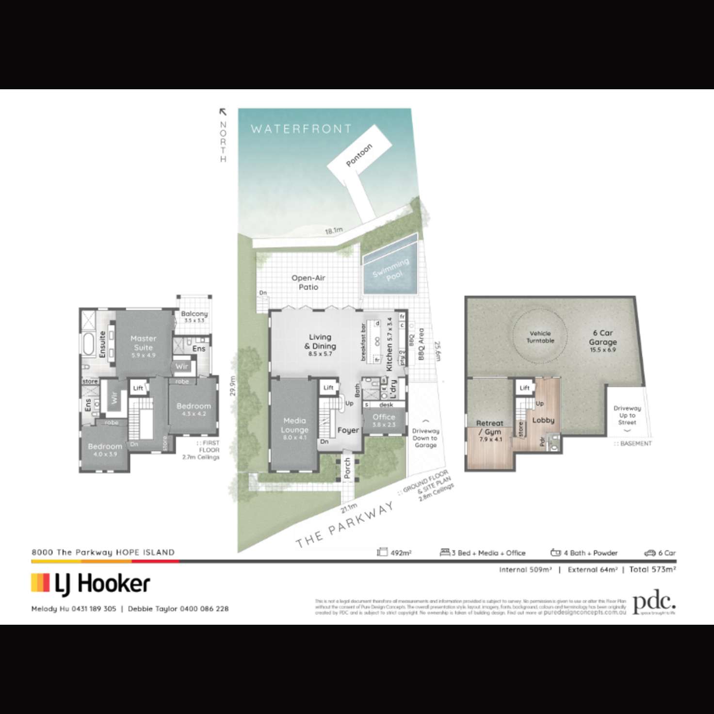 Floorplan of Homely house listing, 8000 The Parkway, Sanctuary Cove QLD 4212