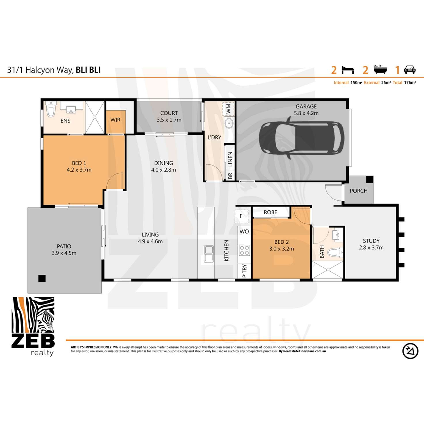 Floorplan of Homely house listing, 31/1 Halcyon Way, Bli Bli QLD 4560