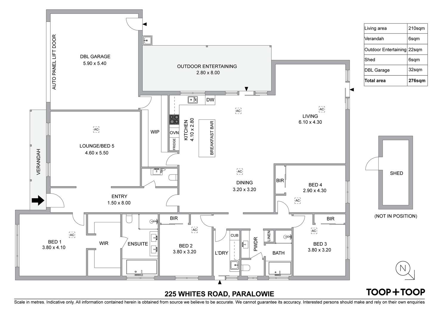 Floorplan of Homely house listing, 225 Whites Road, Paralowie SA 5108