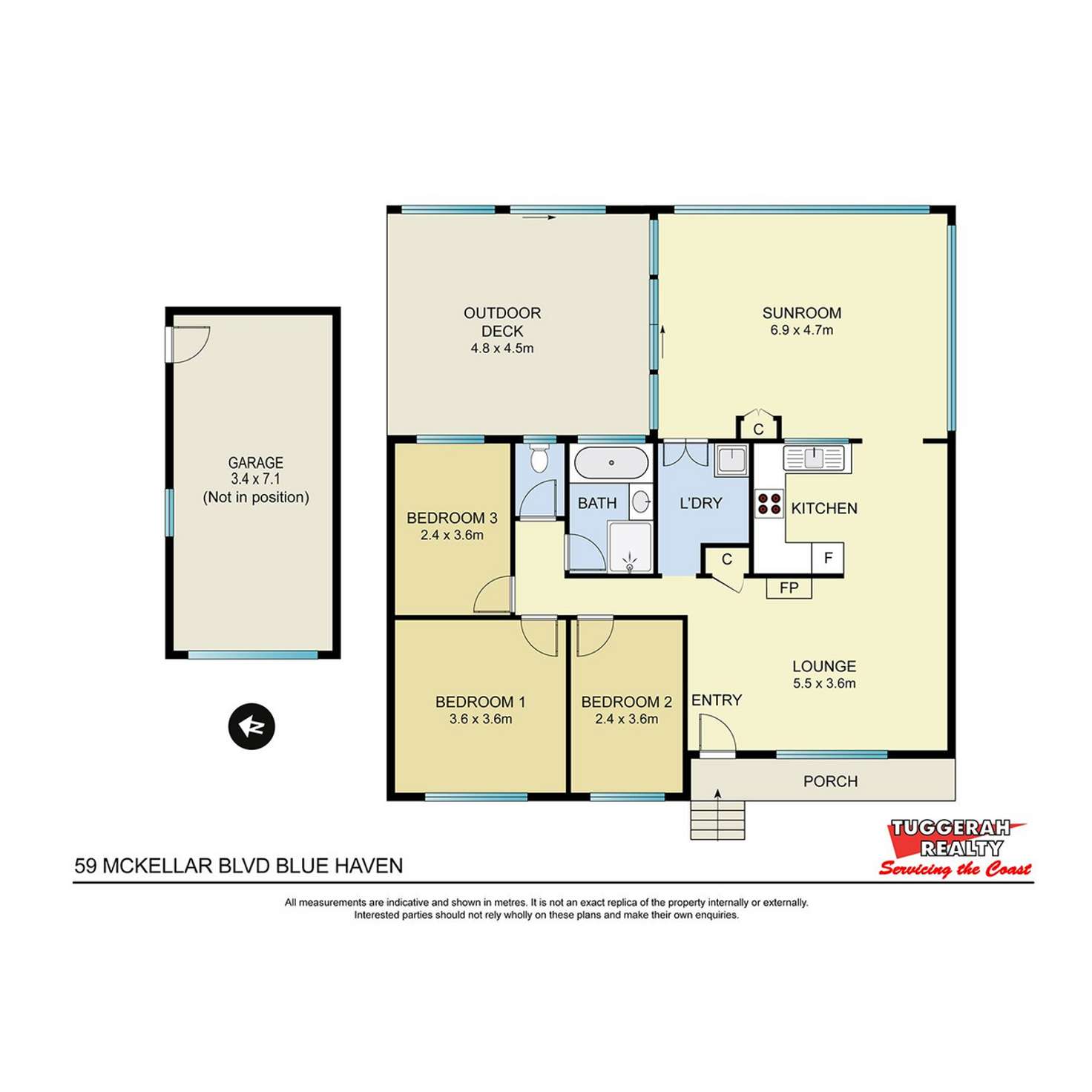 Floorplan of Homely house listing, 59 Mckellar Boulevard, Blue Haven NSW 2262