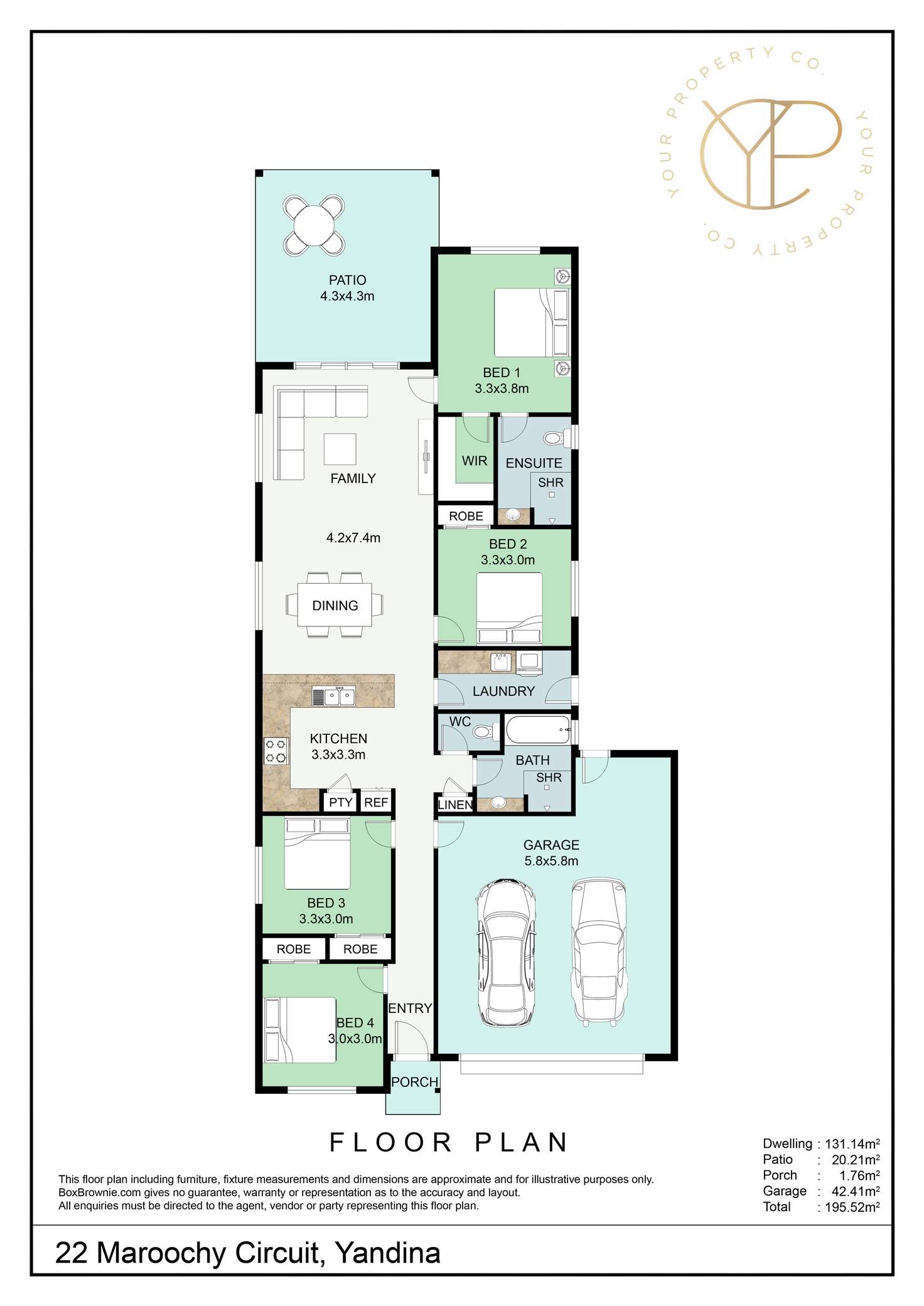 Floorplan of Homely house listing, 22 Maroochy Circuit, Yandina QLD 4561