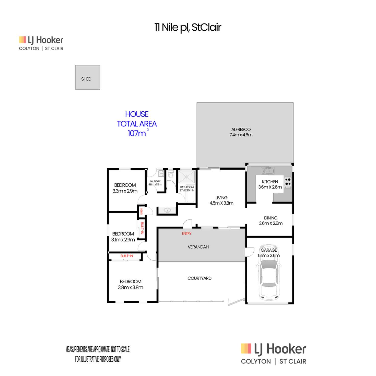 Floorplan of Homely house listing, 11 Nile Place, St Clair NSW 2759