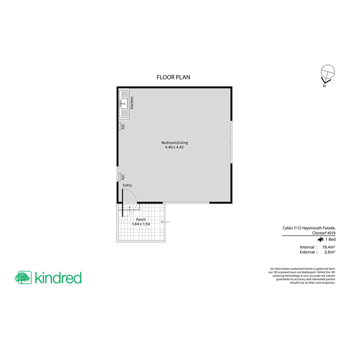 Floorplan of Homely flat listing, Cabin 7/12 Haysmouth Parade, Clontarf QLD 4019