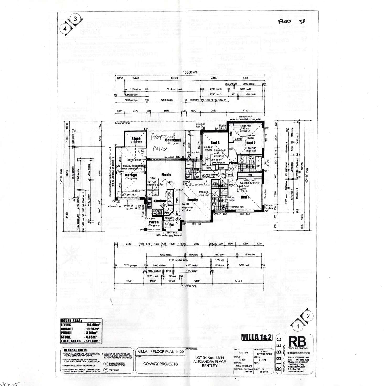 Floorplan of Homely villa listing, LOT 32 & 125, 32 Alexandra Place, Bentley WA 6102