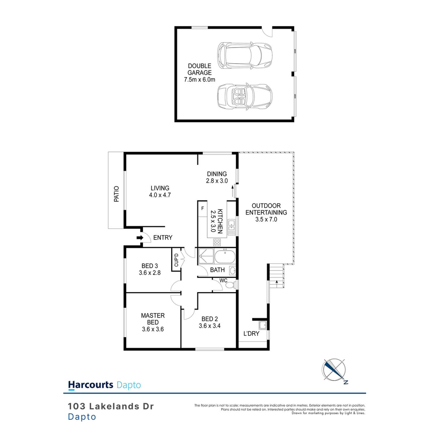 Floorplan of Homely house listing, 103 Lakelands Drive, Dapto NSW 2530