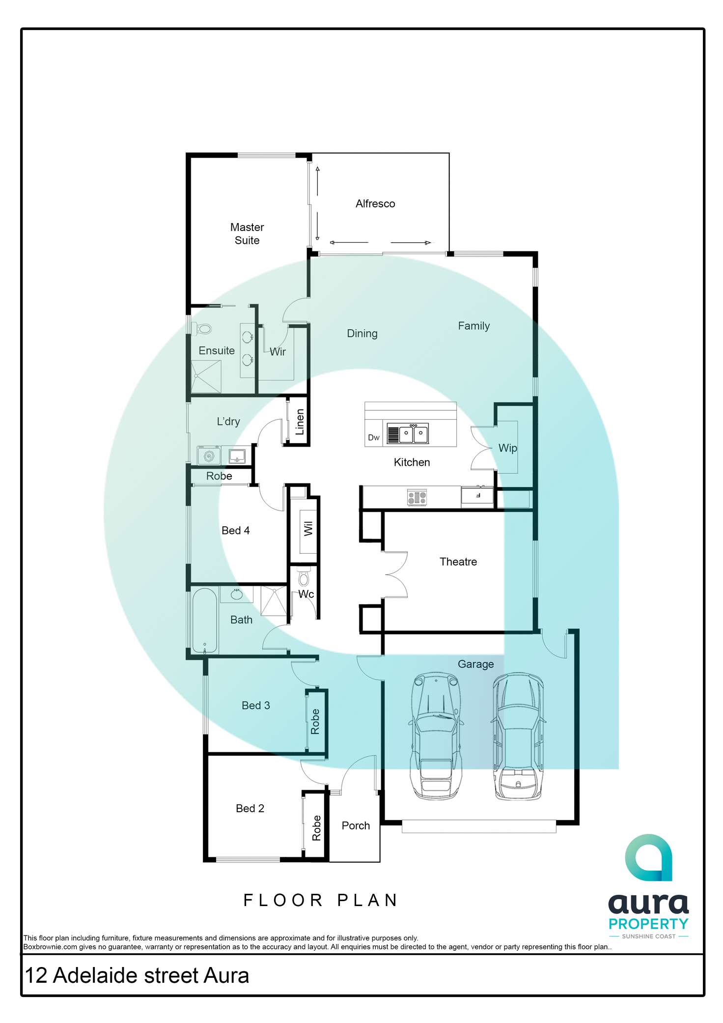 Floorplan of Homely house listing, 12 Adelaide Circuit, Baringa QLD 4551
