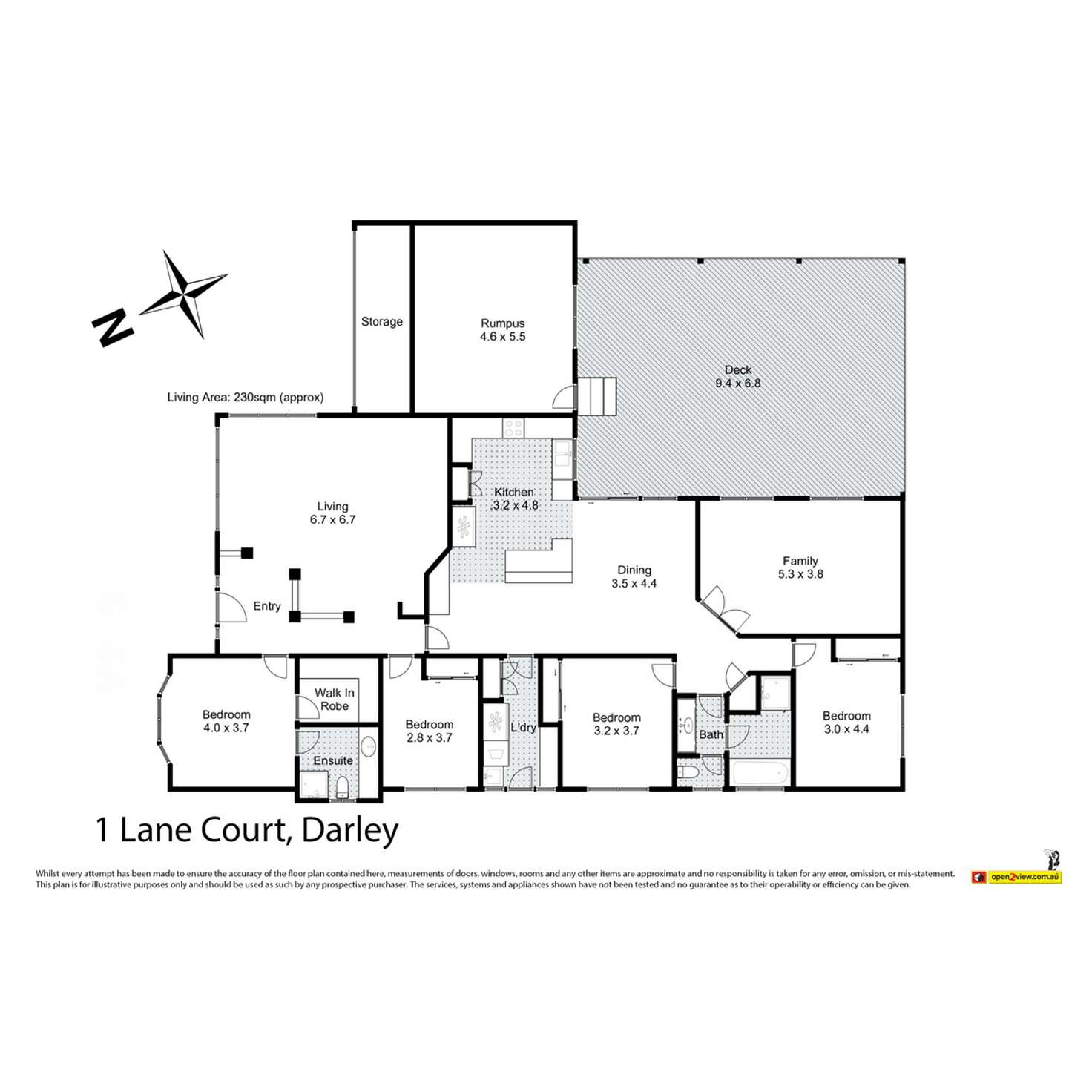 Floorplan of Homely house listing, 1 Lane Court, Darley VIC 3340