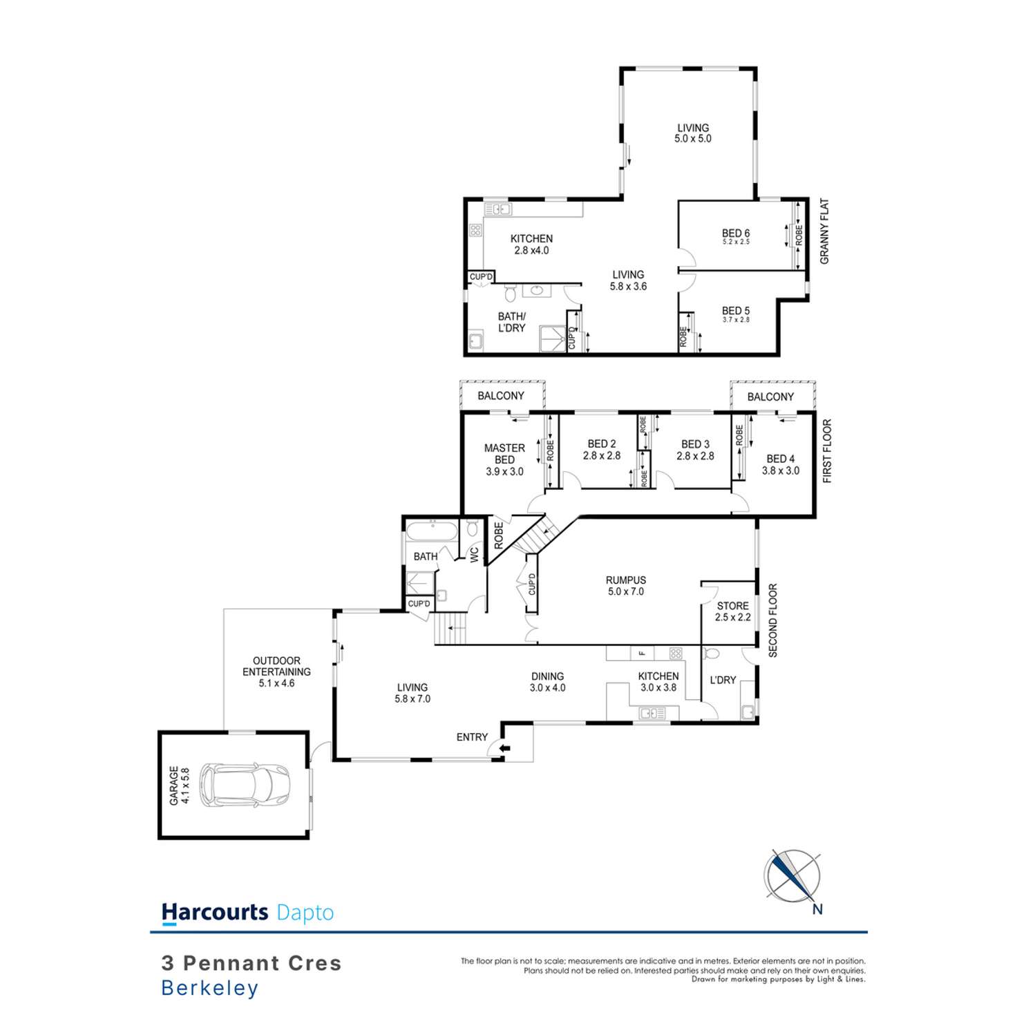 Floorplan of Homely house listing, 3 Pennant Crescent, Berkeley NSW 2506