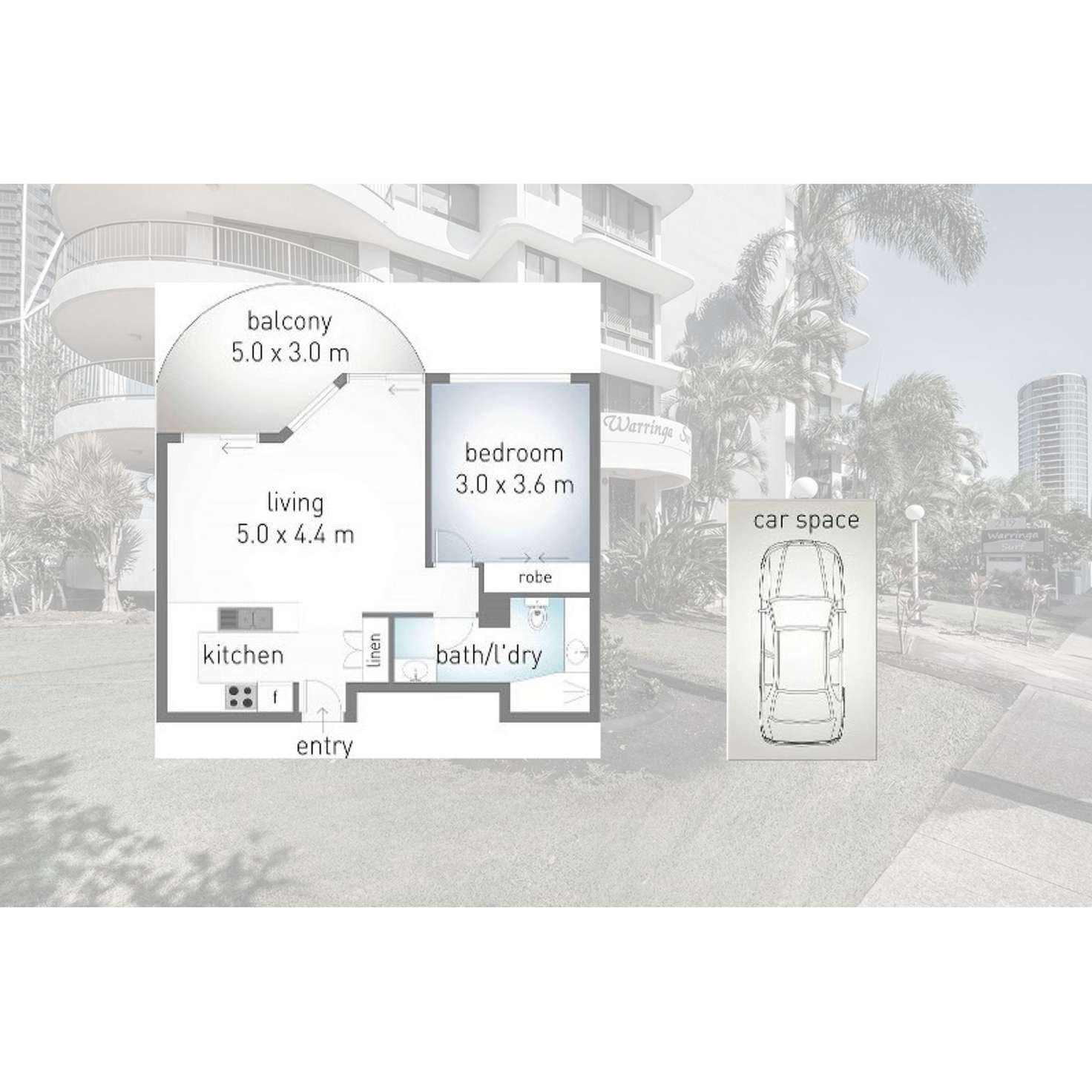 Floorplan of Homely apartment listing, 19/219 Surf Parade, Surfers Paradise QLD 4217
