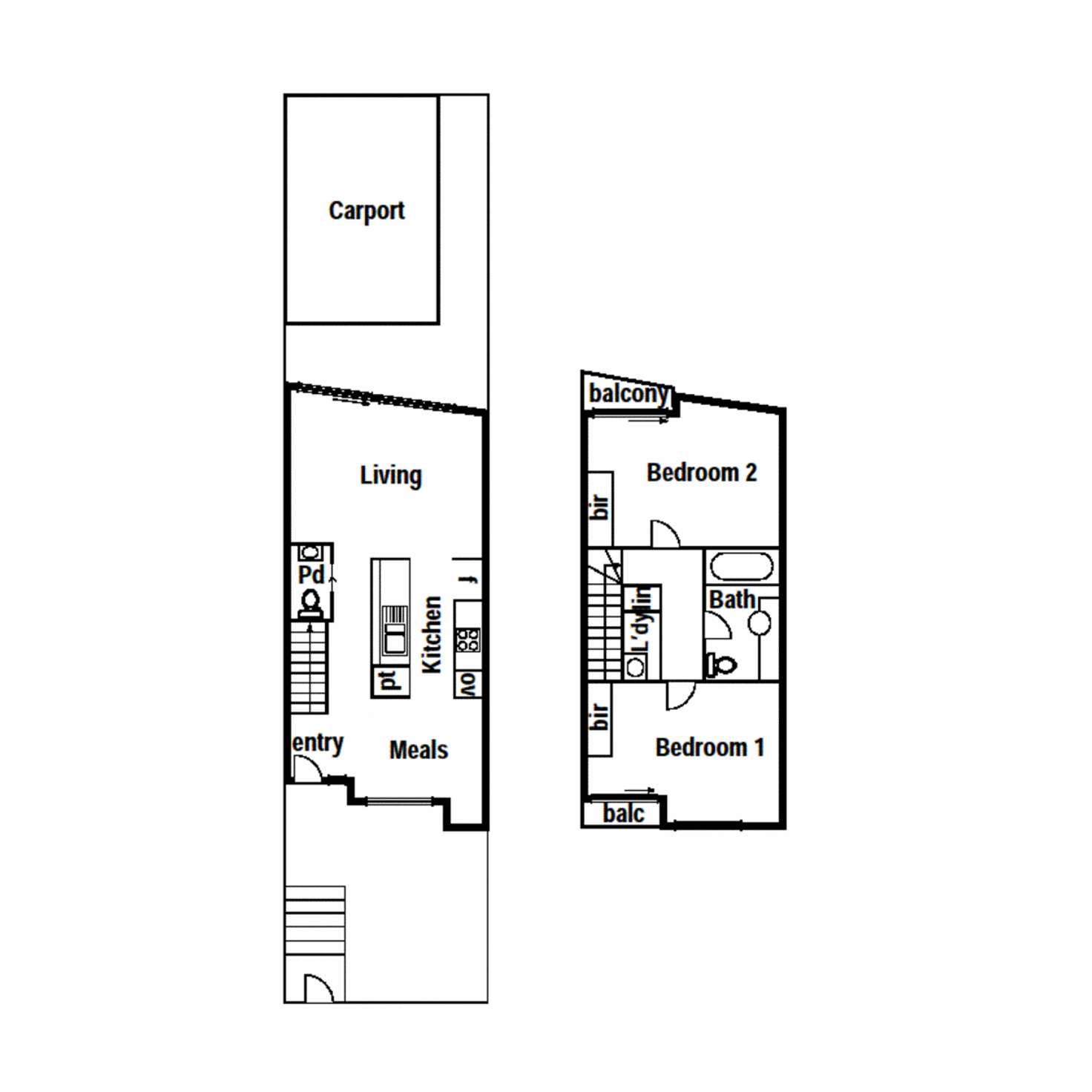 Floorplan of Homely townhouse listing, 13/70 Grange Boulevard, Bundoora VIC 3083