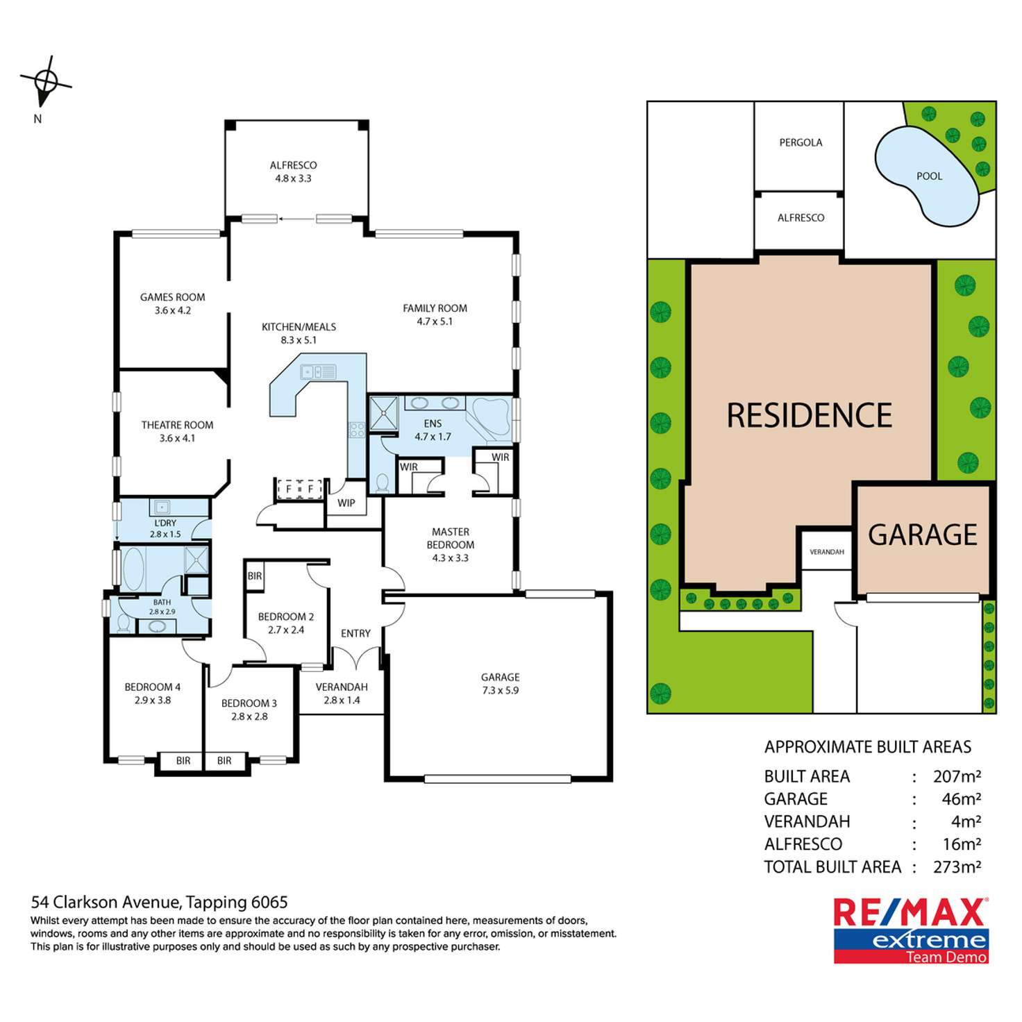 Floorplan of Homely house listing, 54 Clarkson Avenue, Tapping WA 6065