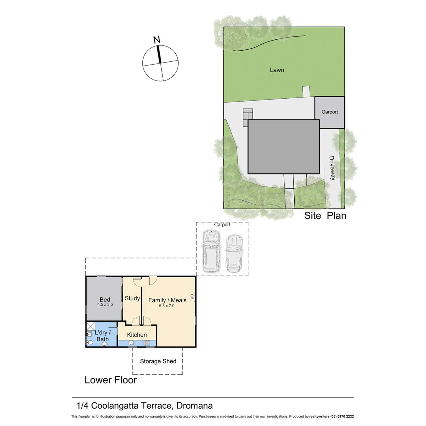 Floorplan of Homely unit listing, 4A Coolangatta Terrace, Dromana VIC 3936