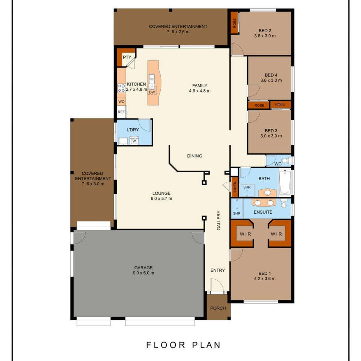 Floorplan of Homely house listing, 6 David Mews, Mardi NSW 2259