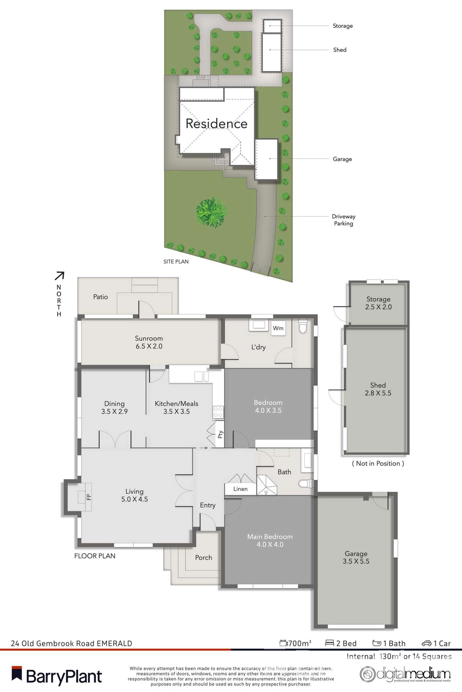 Floorplan of Homely house listing, 24 Old Gembrook Road, Emerald VIC 3782