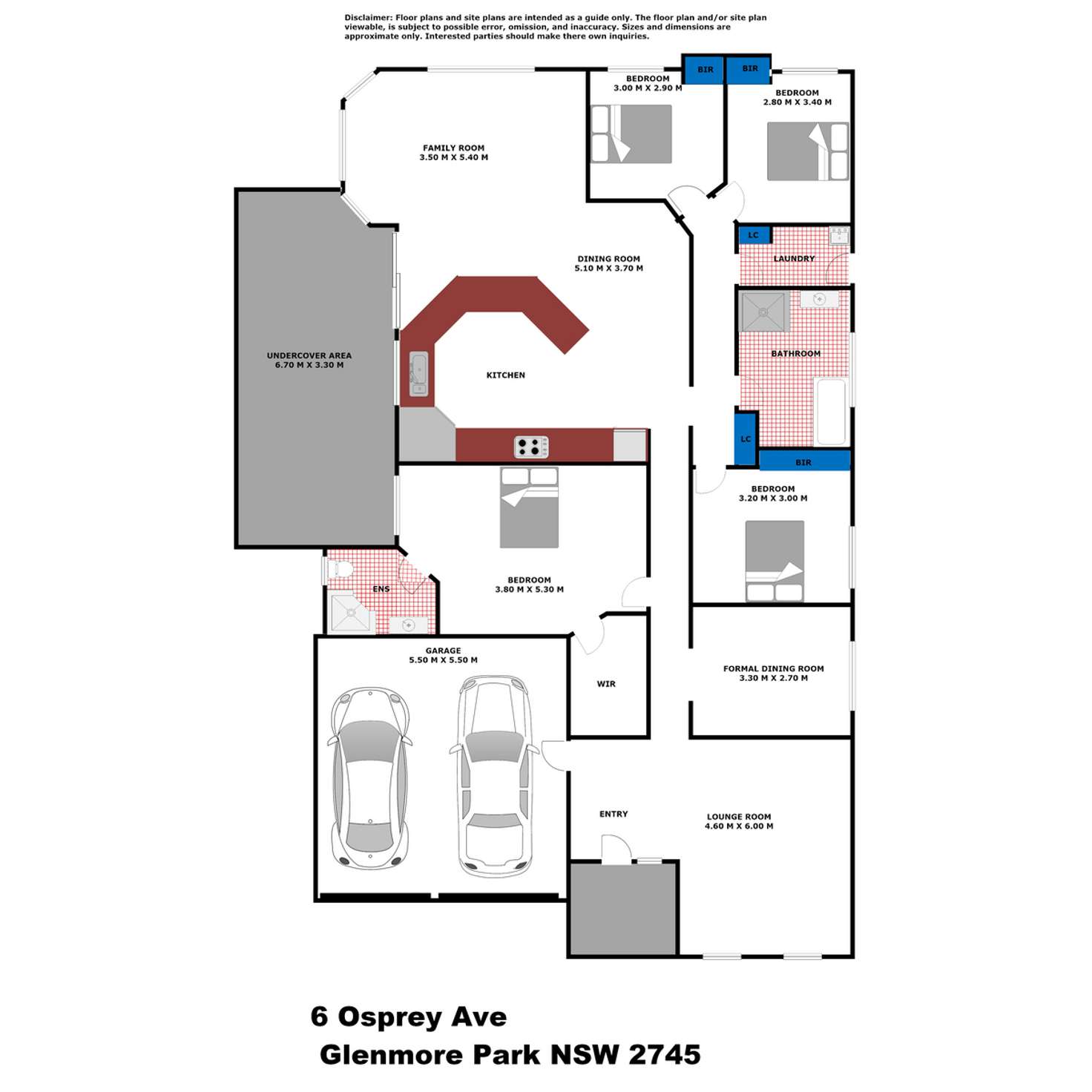 Floorplan of Homely house listing, 6 Osprey Avenue, Glenmore Park NSW 2745