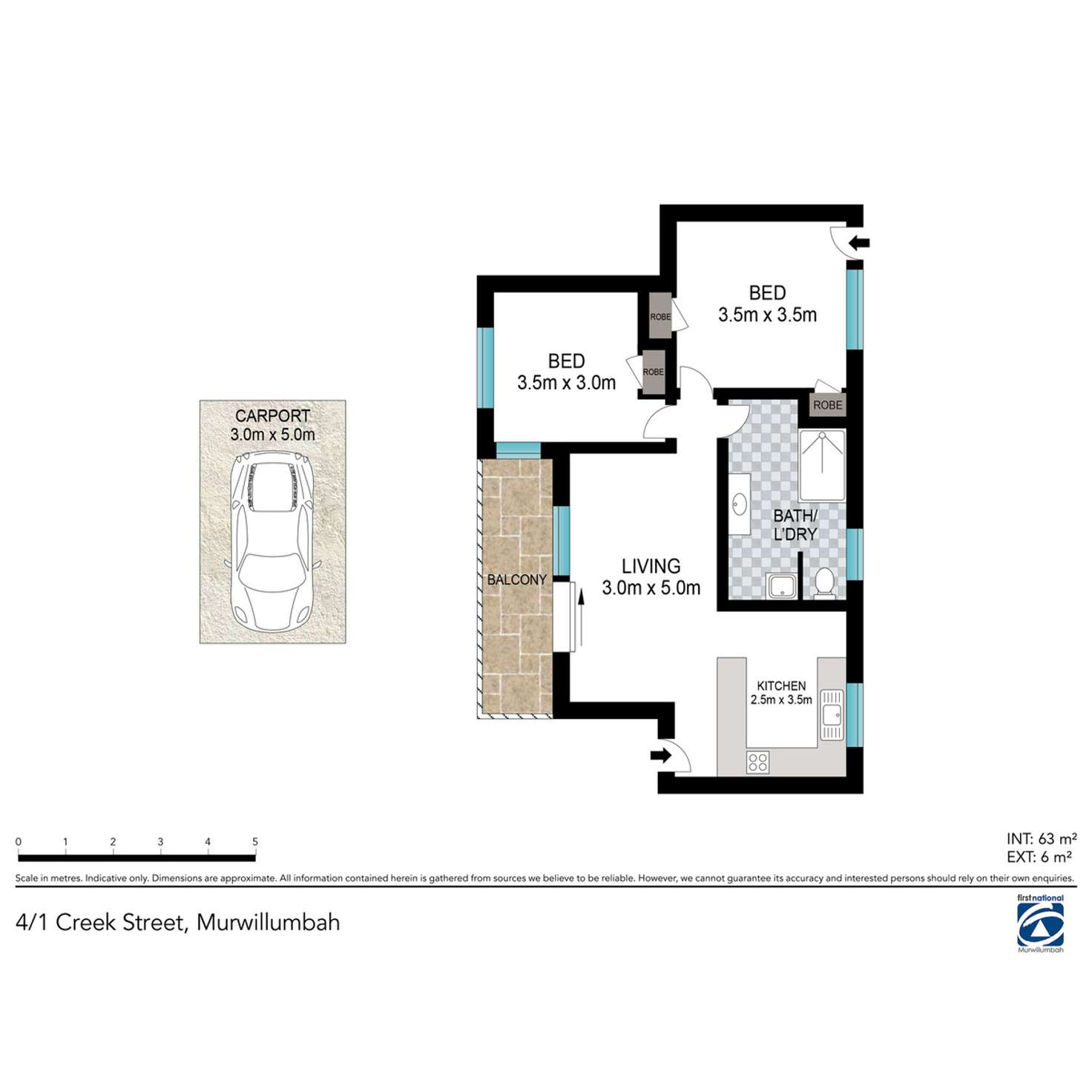Floorplan of Homely unit listing, 4/1 Creek Street, Murwillumbah NSW 2484