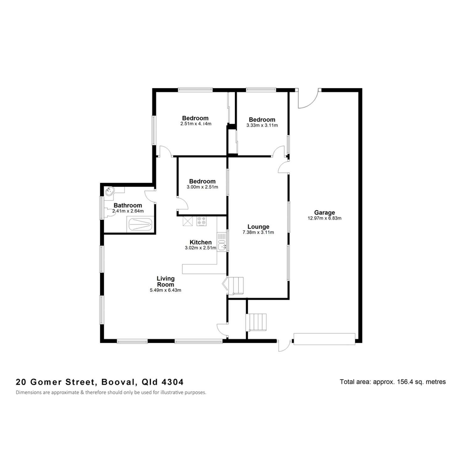 Floorplan of Homely house listing, 20 Gomer Street, Booval QLD 4304