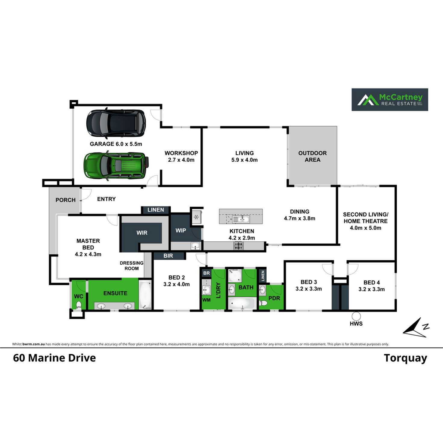 Floorplan of Homely house listing, 60 Marine Drive, Torquay VIC 3228