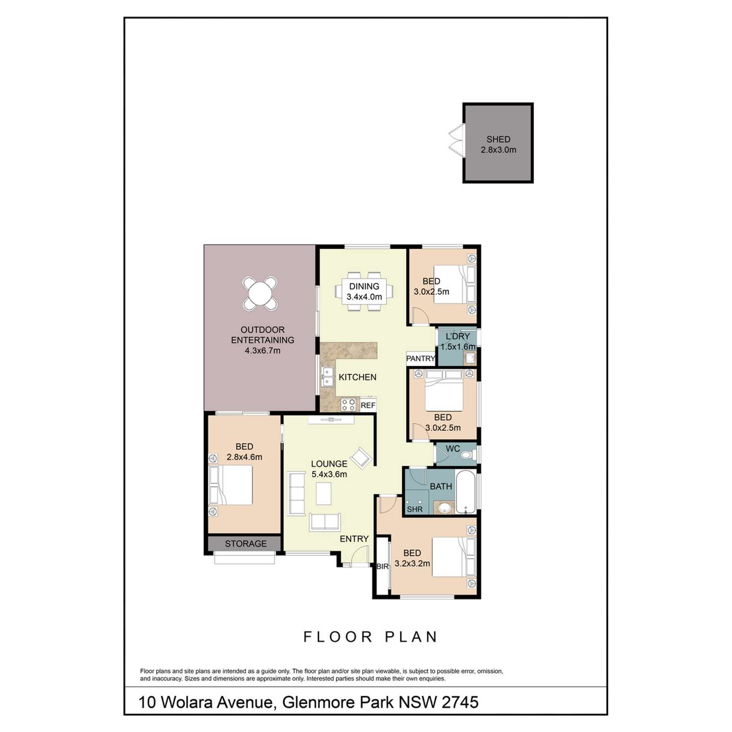 Floorplan of Homely house listing, 10 Wolara Avenue, Glenmore Park NSW 2745