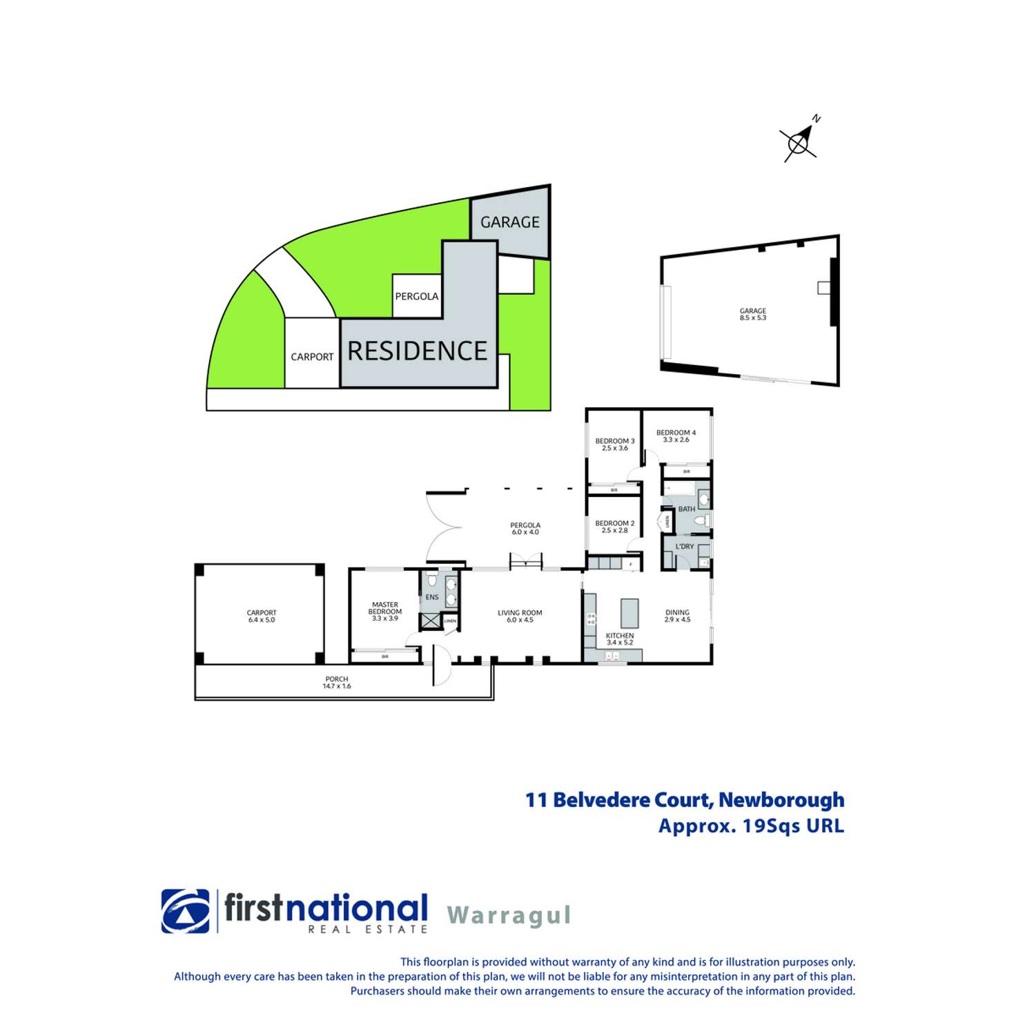 Floorplan of Homely house listing, 11 Belvedere Court, Newborough VIC 3825