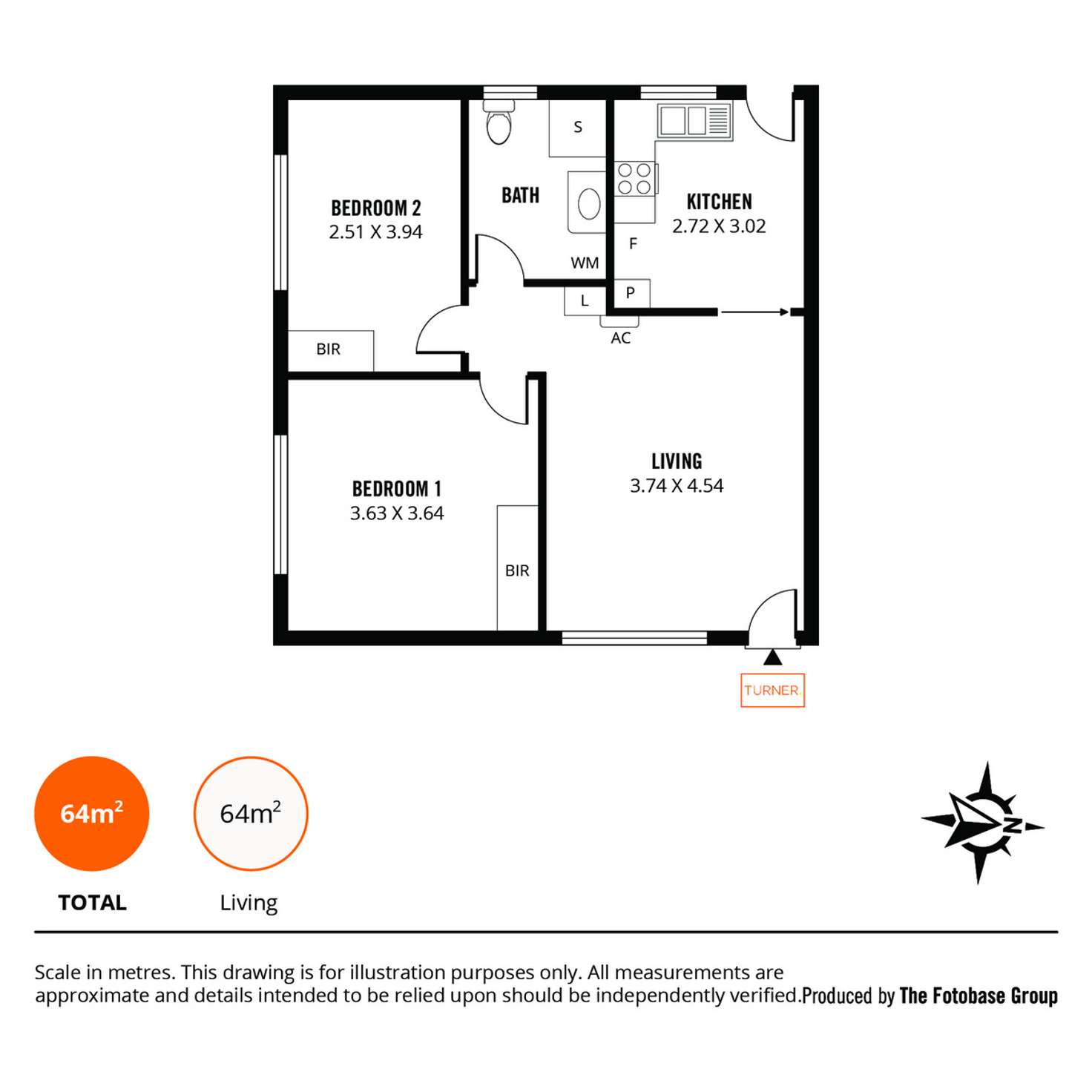 Floorplan of Homely unit listing, 1/64 Forest Avenue, Black Forest SA 5035