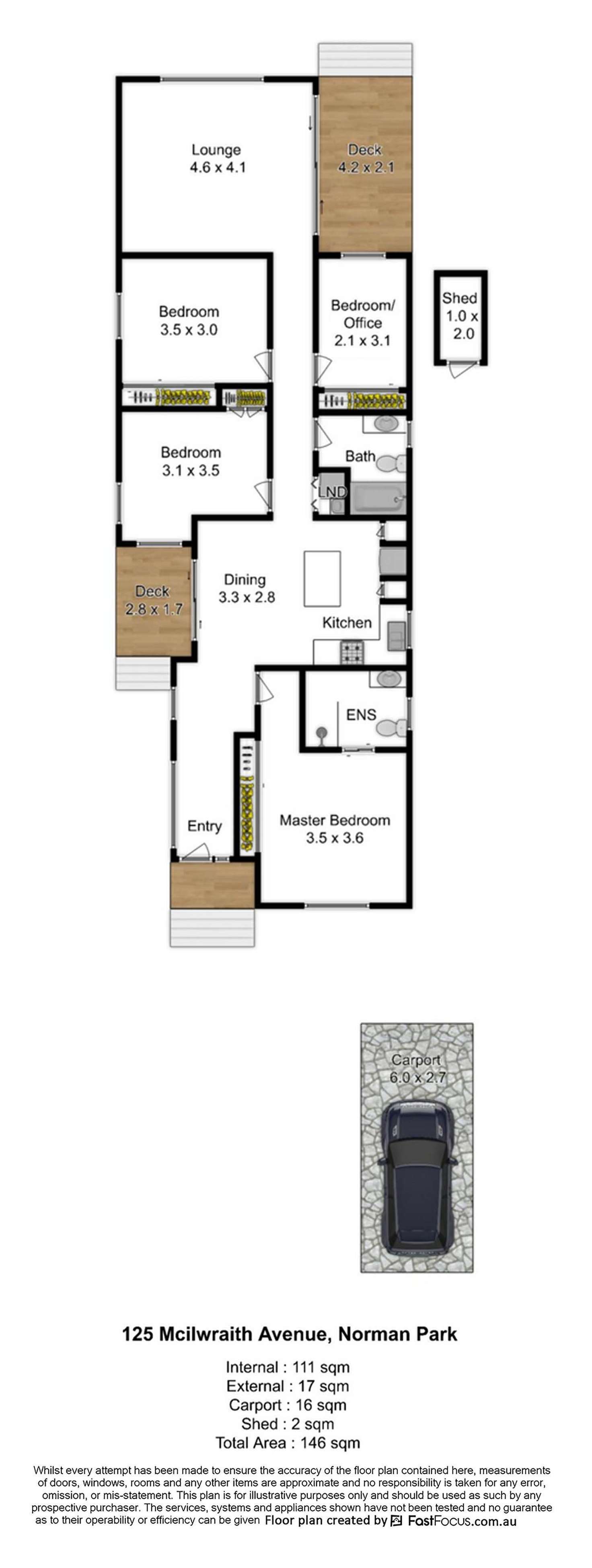Floorplan of Homely house listing, 125 McIlwraith Avenue, Norman Park QLD 4170