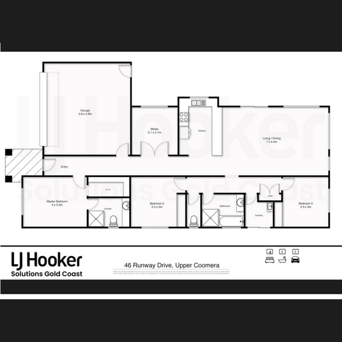Floorplan of Homely house listing, 46 Runway Drive, Upper Coomera QLD 4209