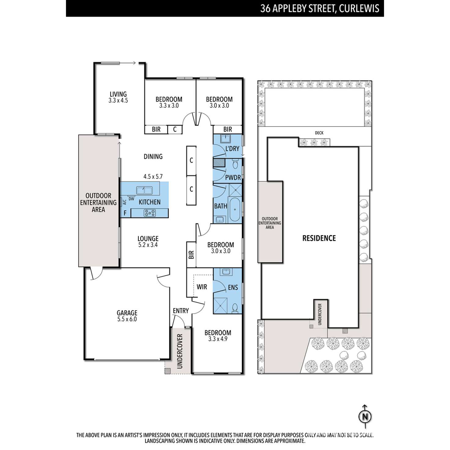 Floorplan of Homely house listing, 36 Appleby Street, Curlewis VIC 3222