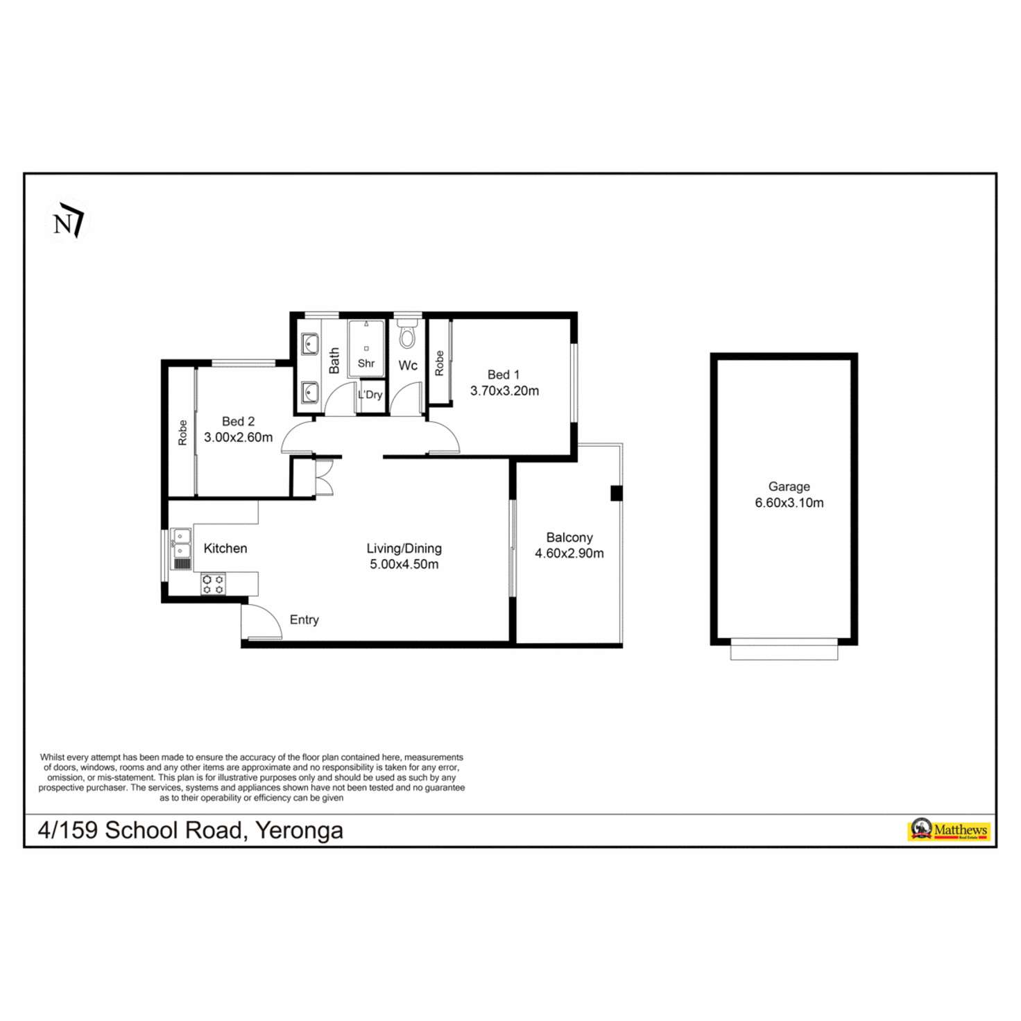 Floorplan of Homely unit listing, 4/159 School Road, Yeronga QLD 4104