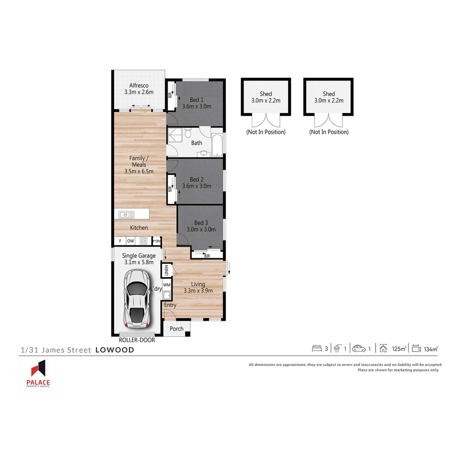 Floorplan of Homely townhouse listing, 1/31 James Street, Lowood QLD 4311