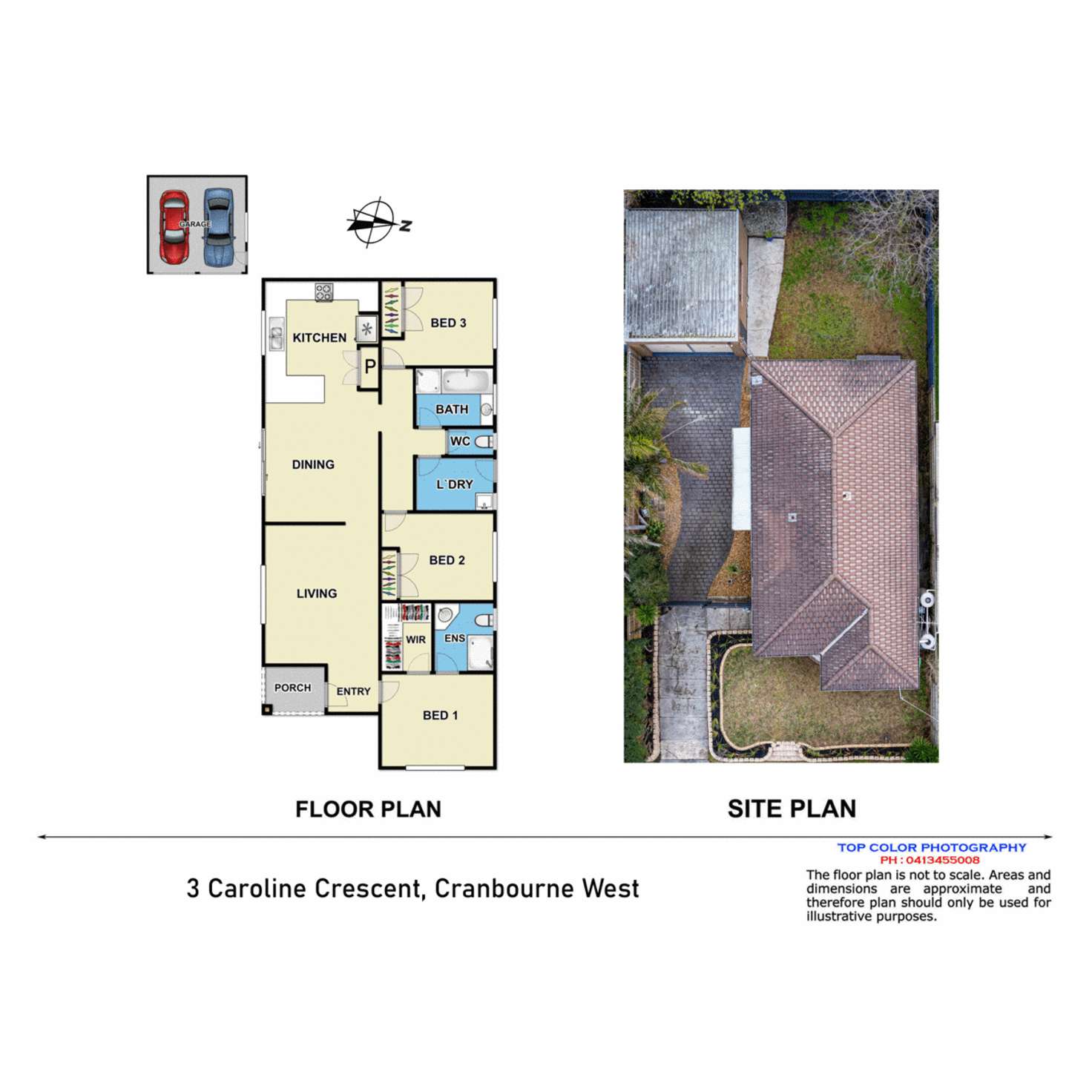 Floorplan of Homely house listing, 3 Caroline Crescent, Cranbourne West VIC 3977