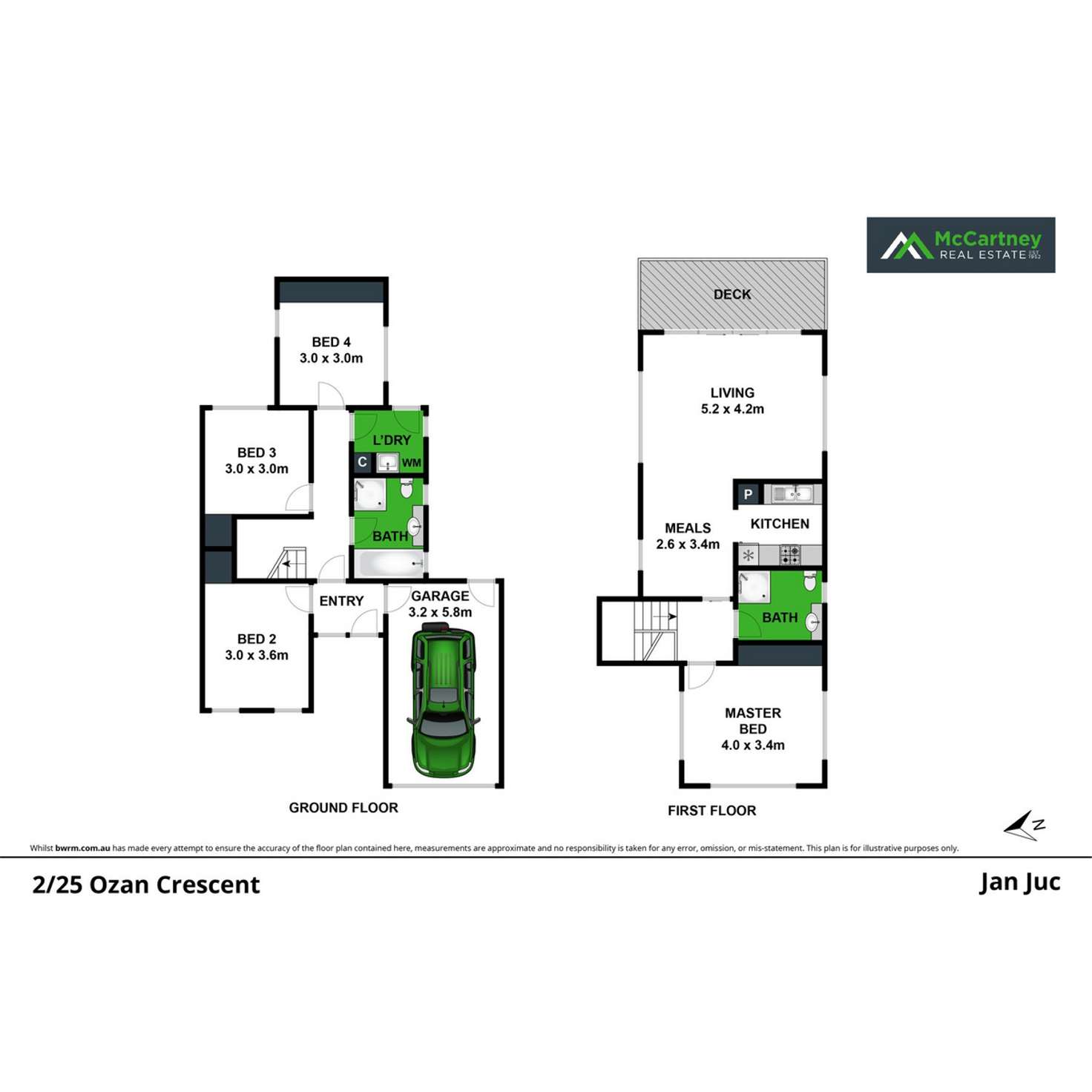 Floorplan of Homely house listing, 2/25 Ozan Crescent, Jan Juc VIC 3228