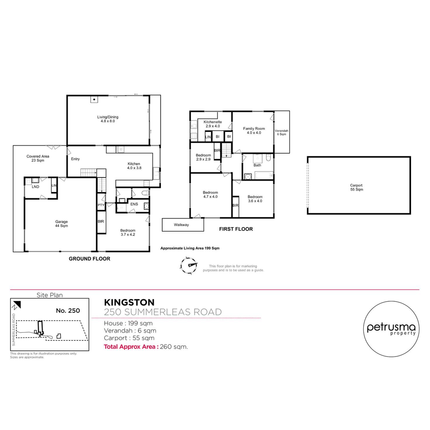 Floorplan of Homely acreageSemiRural listing, 250 Summerleas Road, Kingston TAS 7050
