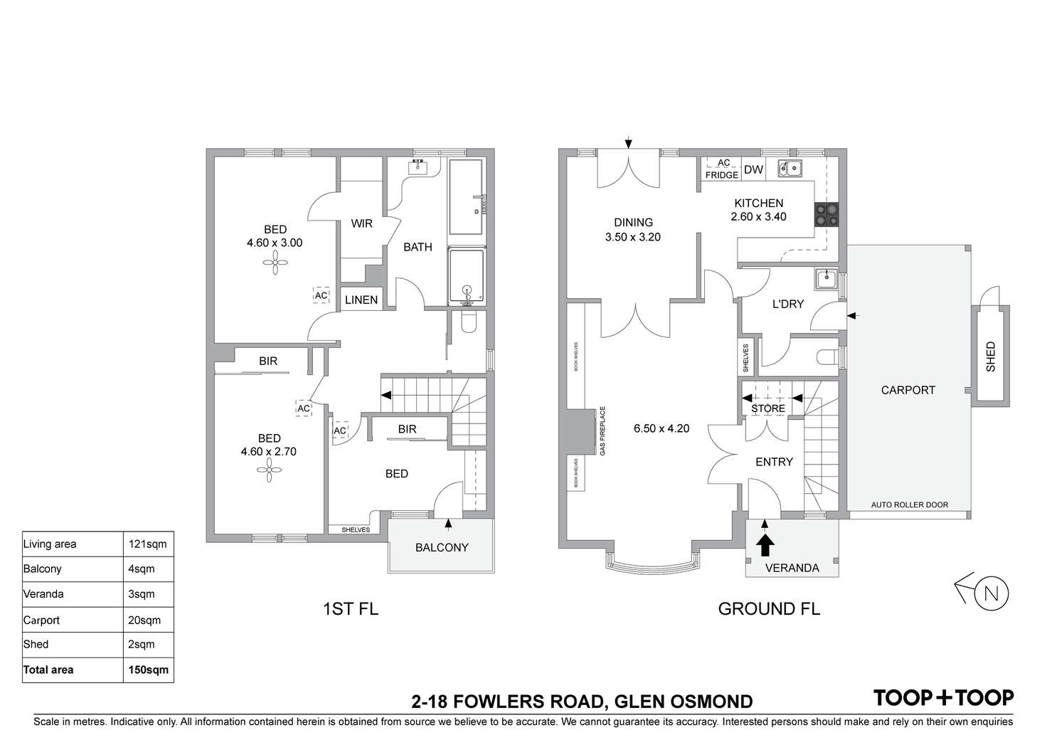 Floorplan of Homely house listing, 2/18 Fowlers Road, Glen Osmond SA 5064