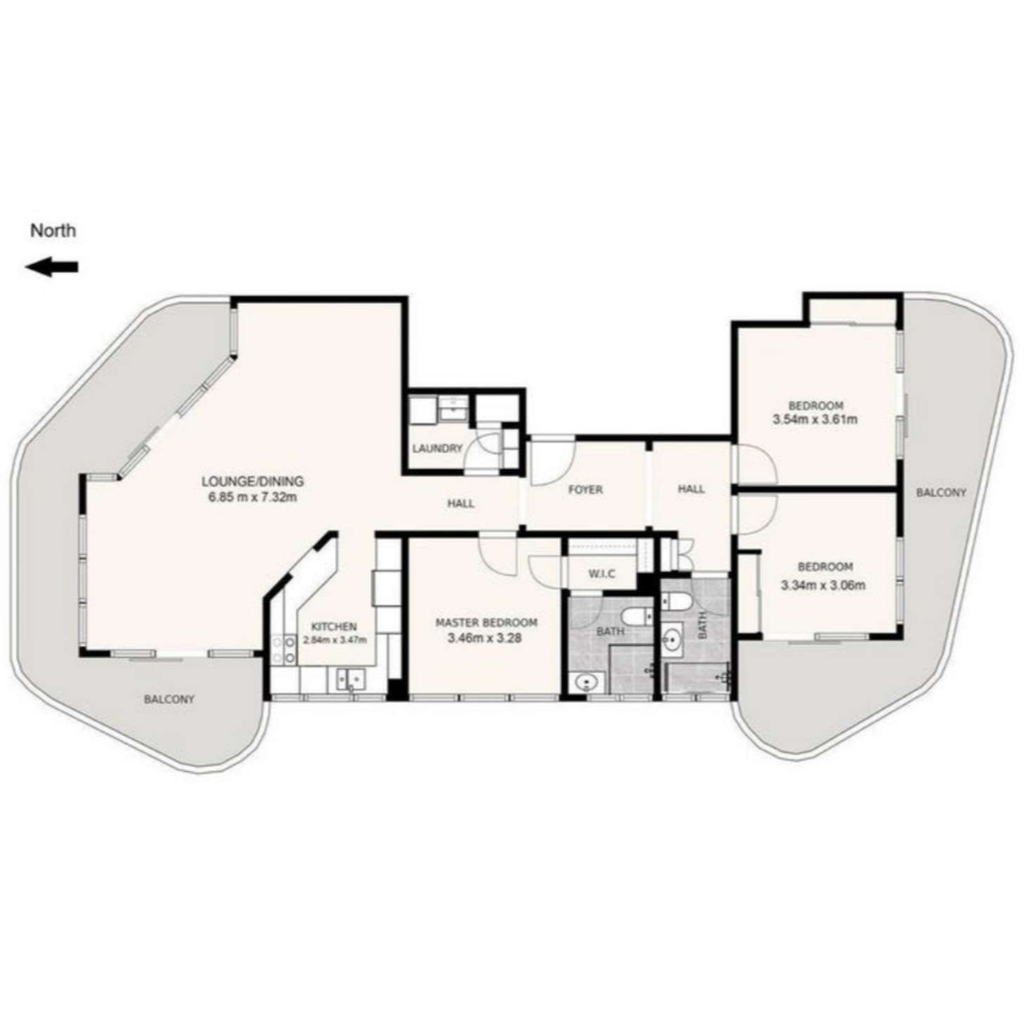 Floorplan of Homely unit listing, 43/9 Bayview Street, Runaway Bay QLD 4216