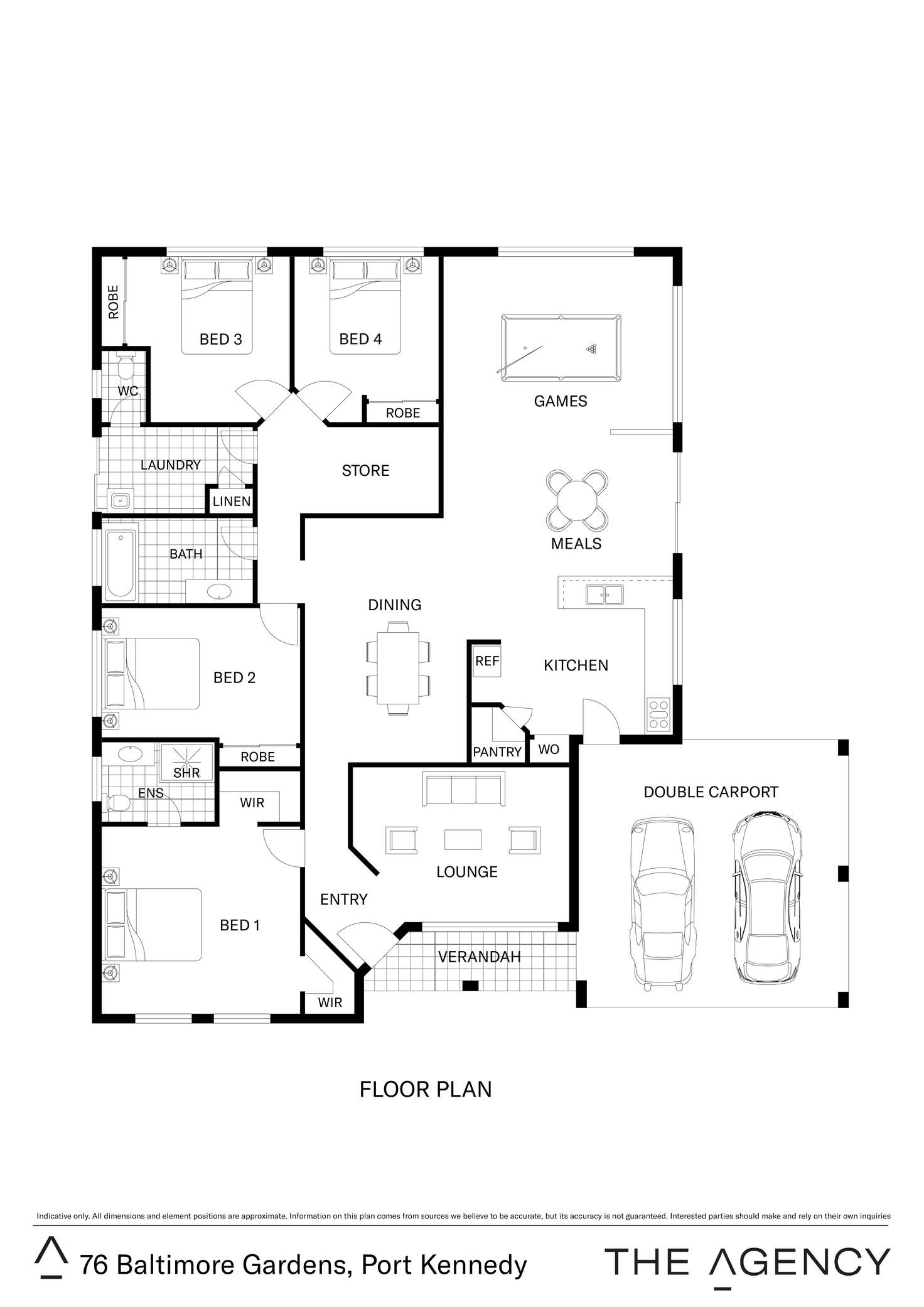 Floorplan of Homely house listing, 76 Baltimore Gardens, Port Kennedy WA 6172