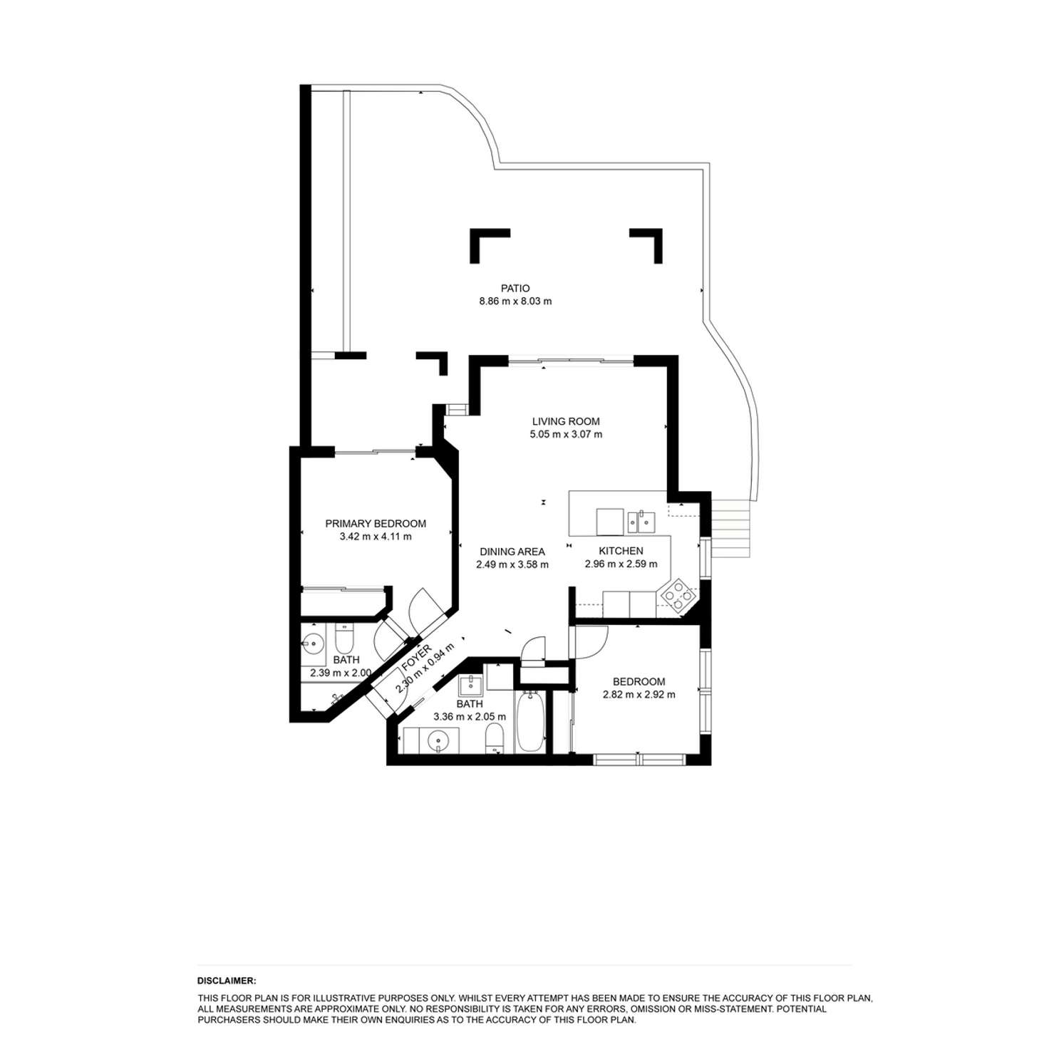 Floorplan of Homely unit listing, 4/4 Lisson Grove, Clayfield QLD 4011