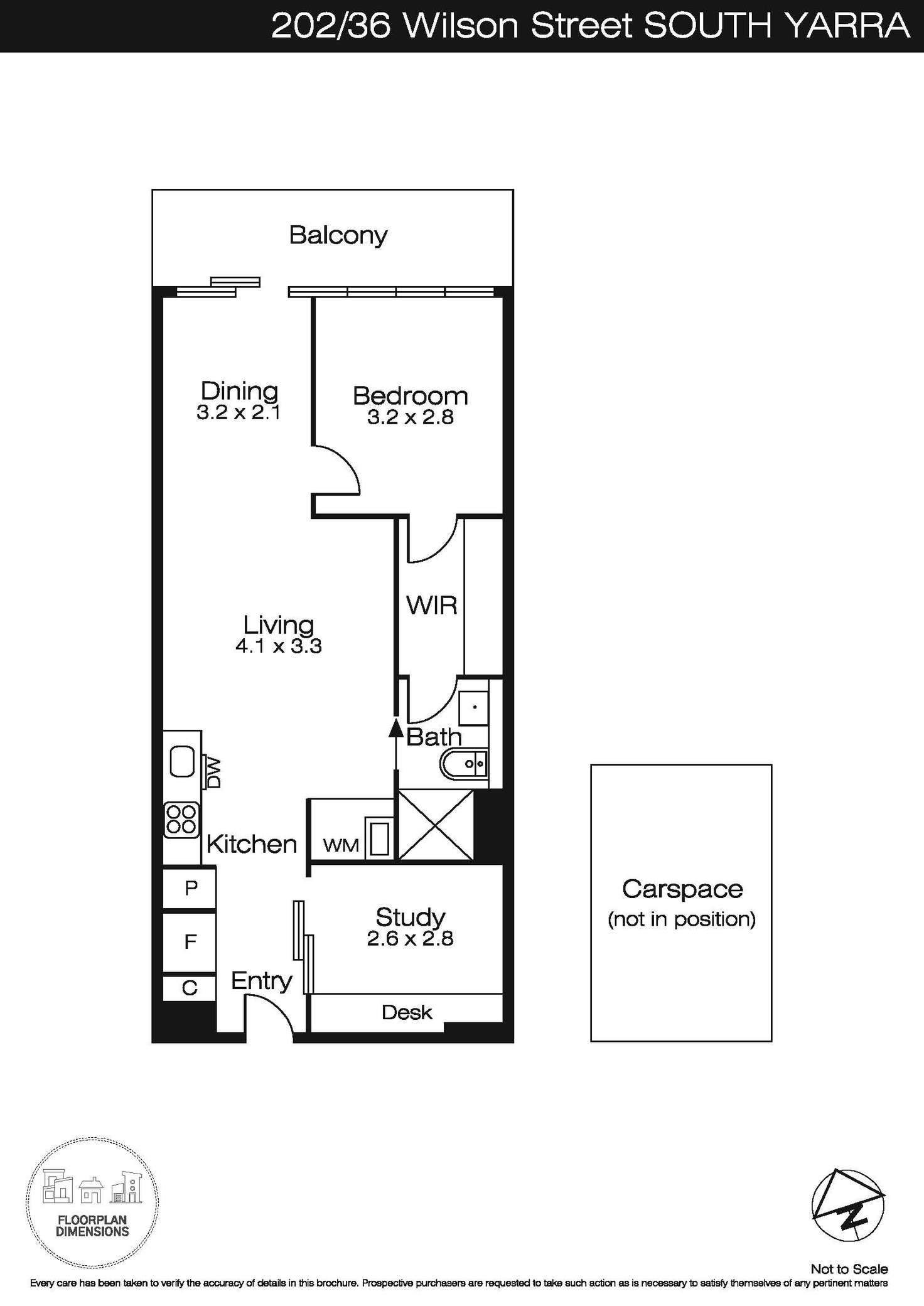 Floorplan of Homely apartment listing, 202/36 Wilson Street, South Yarra VIC 3141