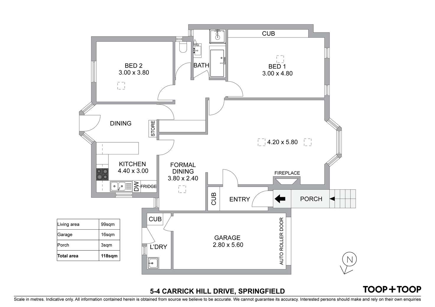 Floorplan of Homely unit listing, 5/4 Carrick Hill Drive, Springfield SA 5062