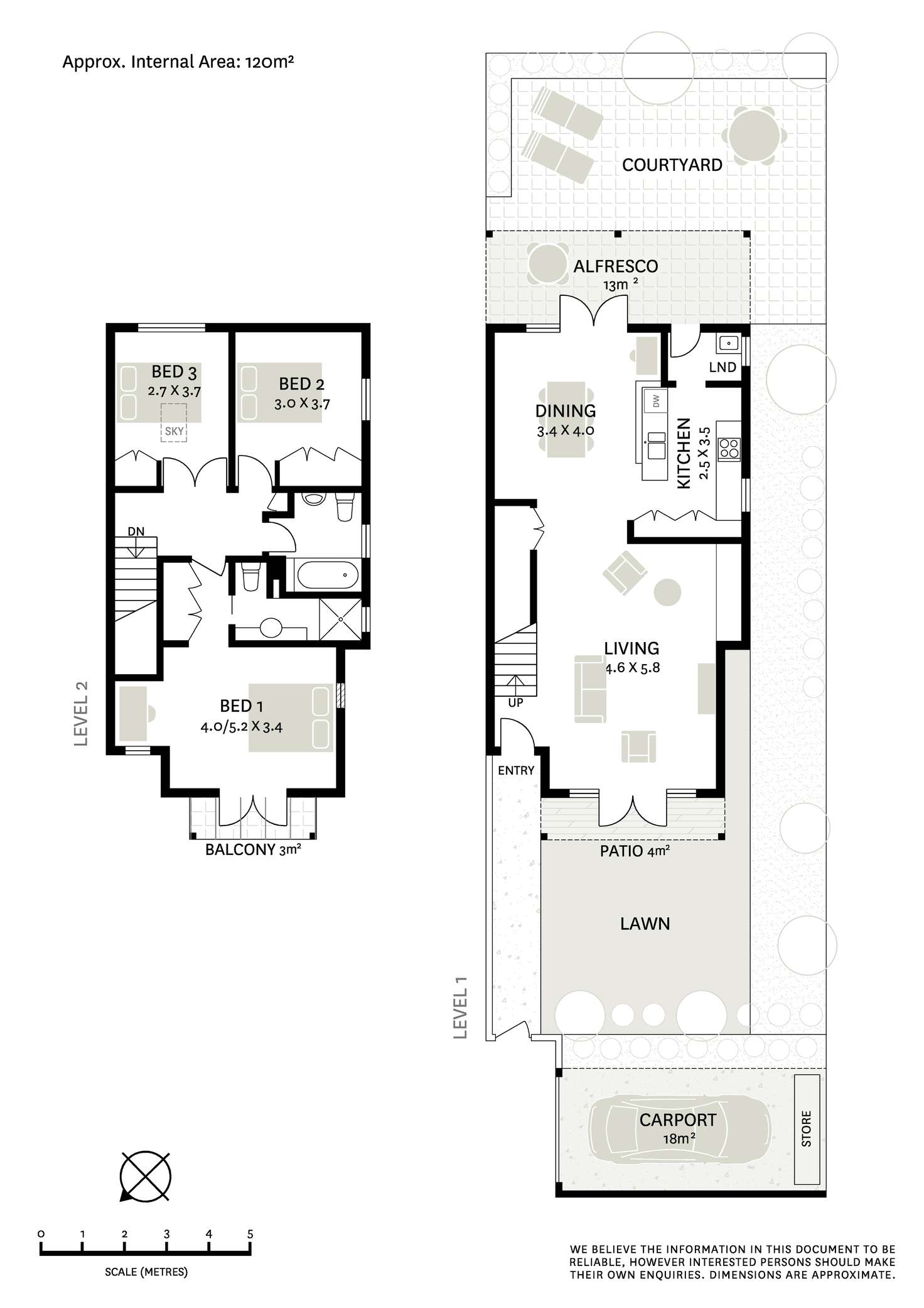 Floorplan of Homely semiDetached listing, 2/5 Junction Street, Gladesville NSW 2111