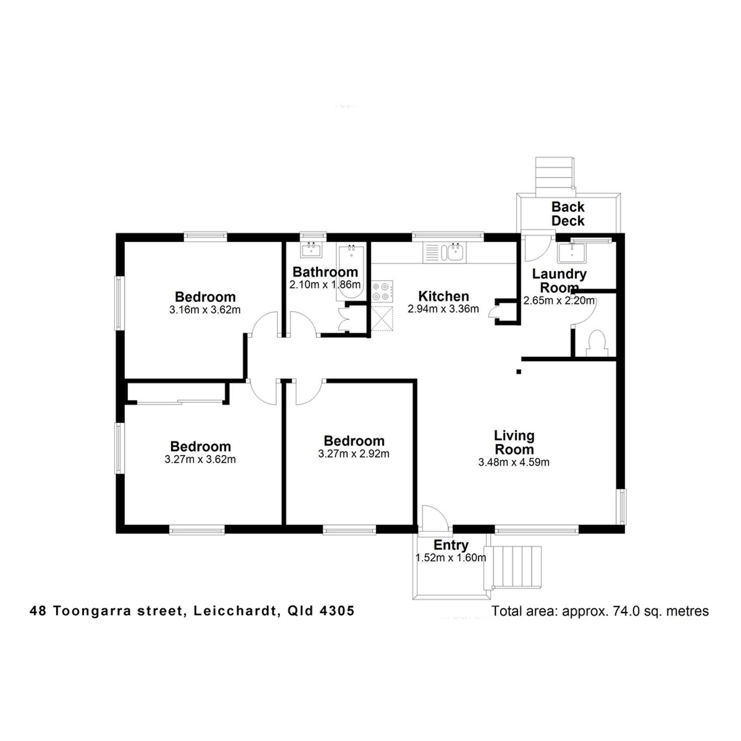 Floorplan of Homely house listing, 48 Toongarra Road, Leichhardt QLD 4305