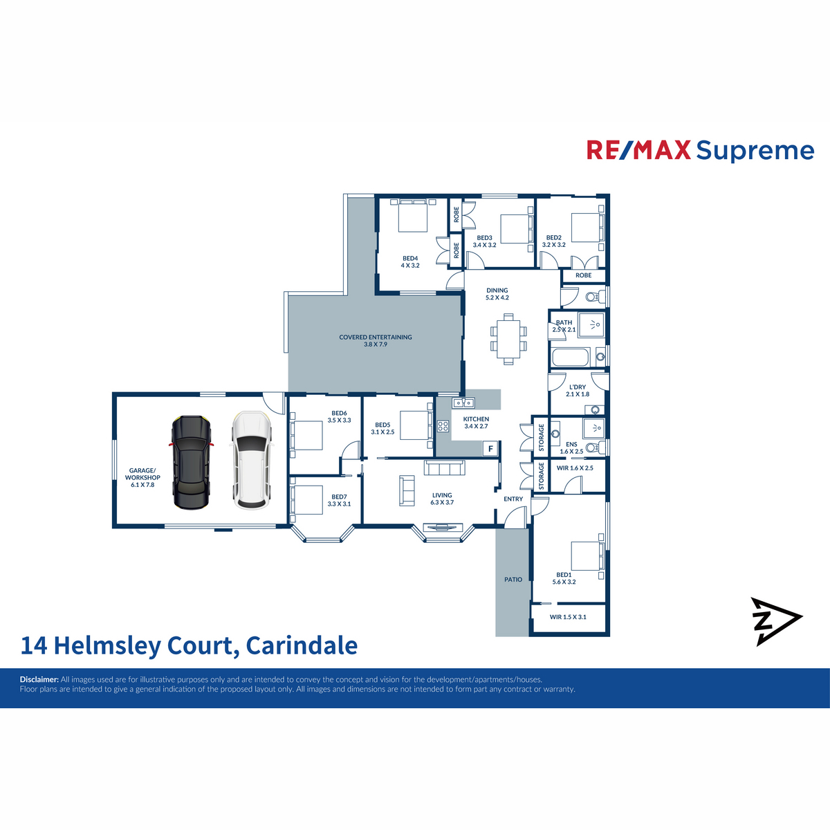 Floorplan of Homely house listing, 14 Helmsley Court, Carindale QLD 4152
