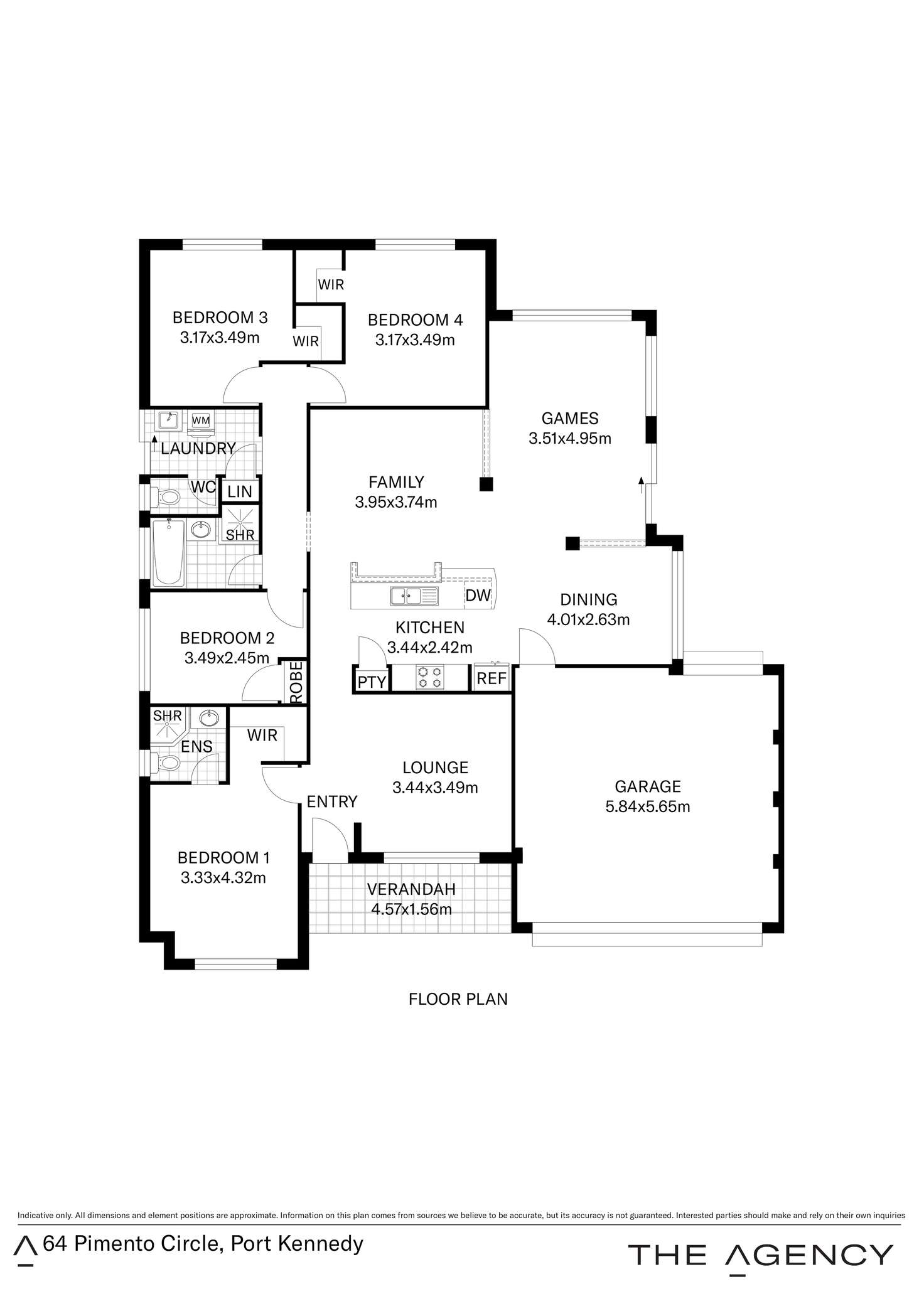 Floorplan of Homely house listing, 64 Pimento Circle, Port Kennedy WA 6172