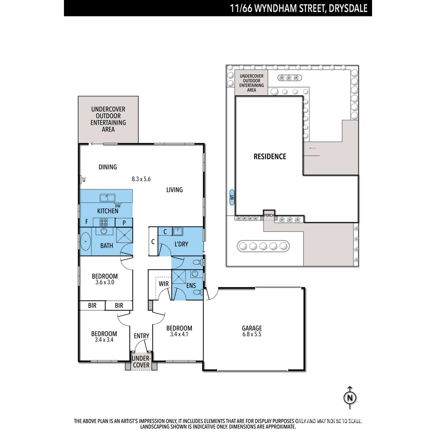 Floorplan of Homely townhouse listing, 11/66 Wyndham Street, Drysdale VIC 3222