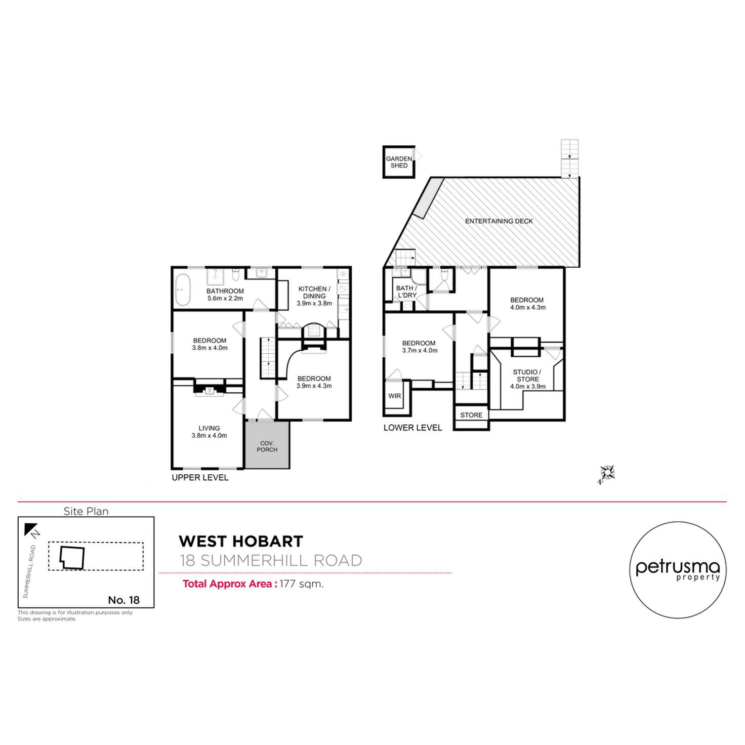 Floorplan of Homely house listing, 18 Summerhill Road, West Hobart TAS 7000