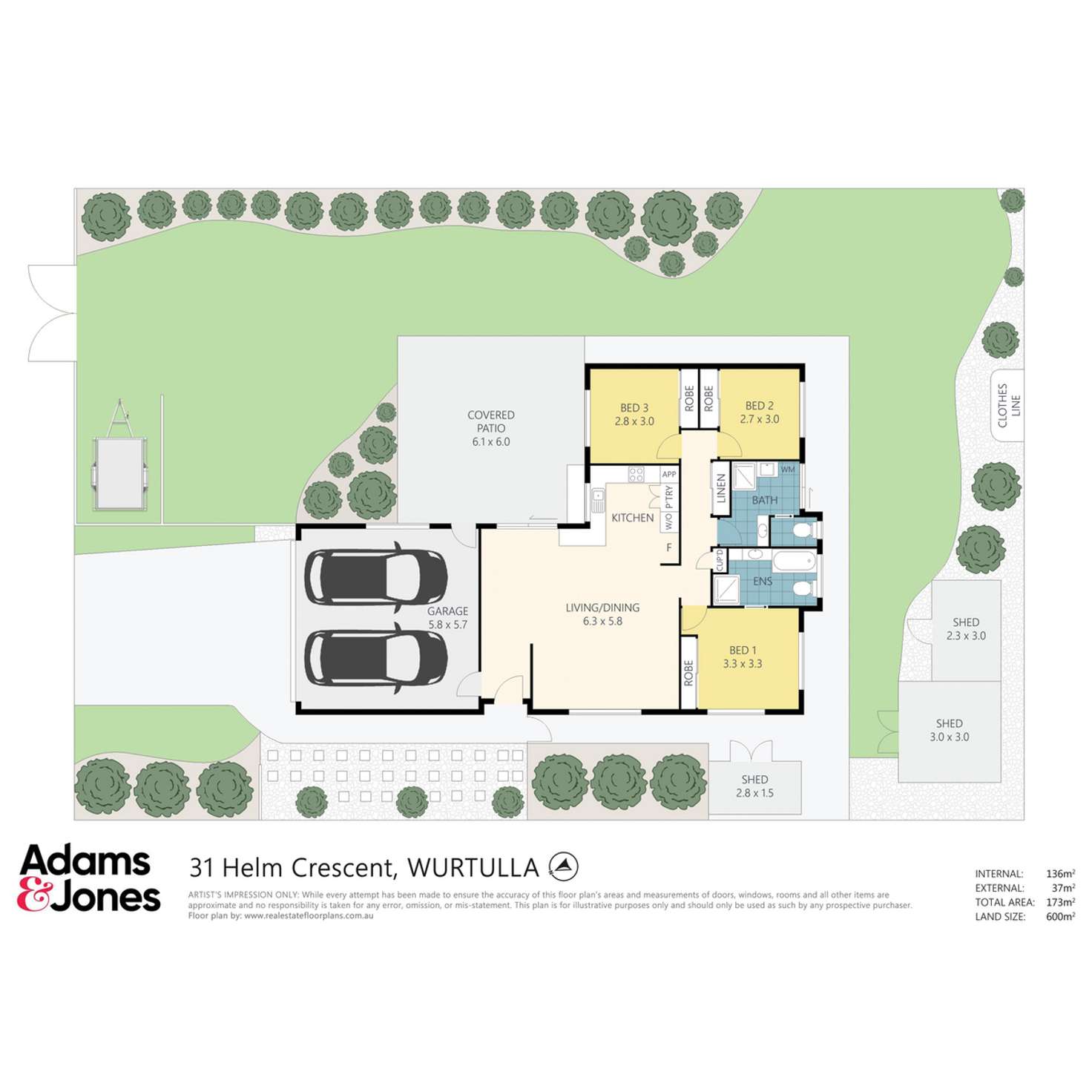 Floorplan of Homely house listing, 31 Helm Crescent, Wurtulla QLD 4575