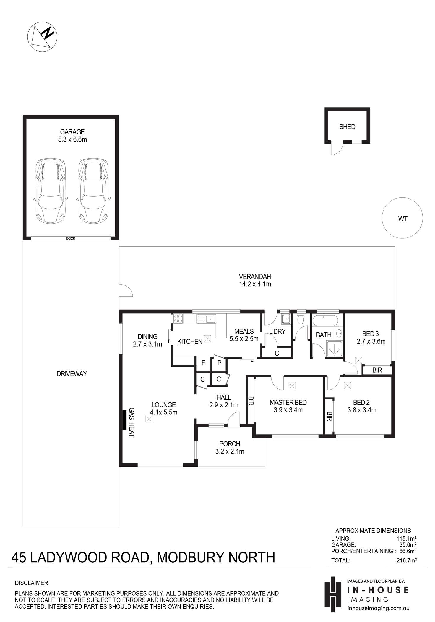 Floorplan of Homely house listing, 45 Ladywood Road, Modbury North SA 5092